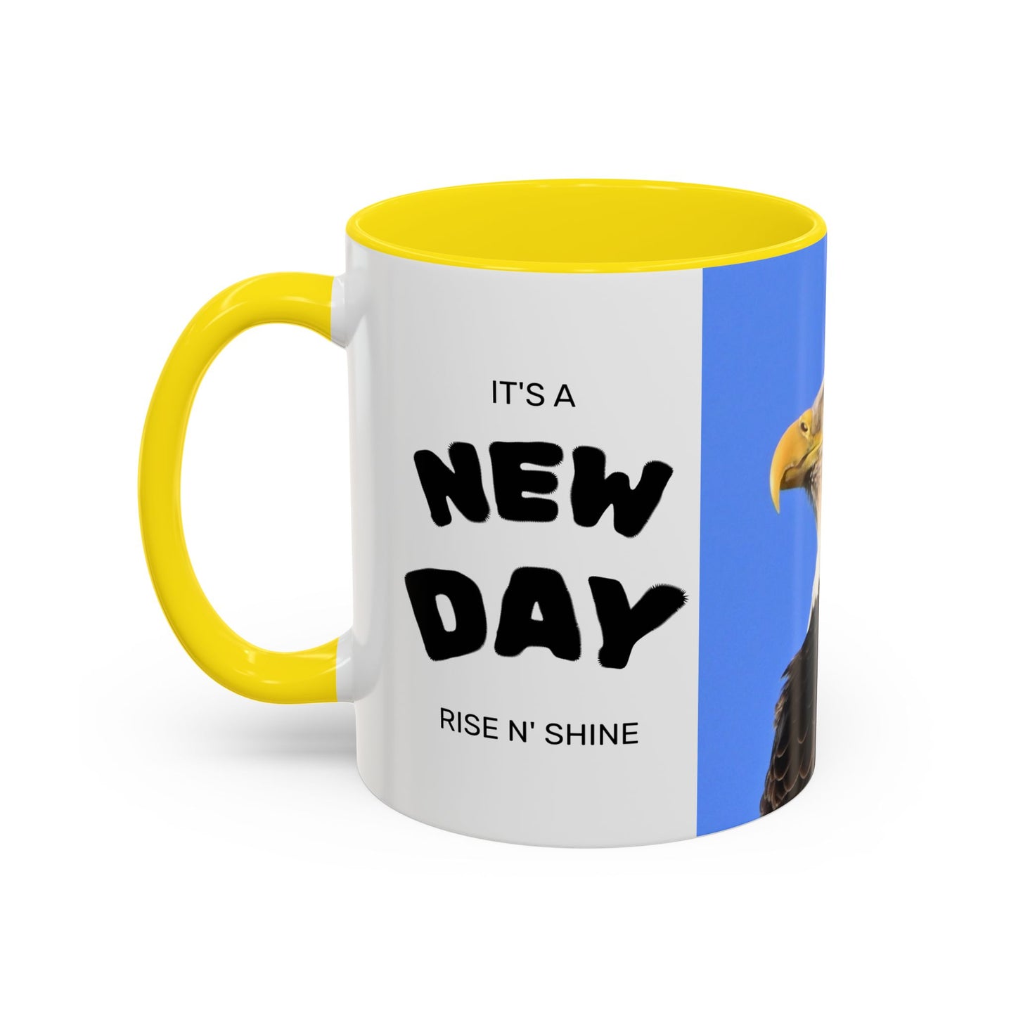 Bald Eagle Accent Coffee Mug – Patriotic Wildlife Ceramic 11/15oz