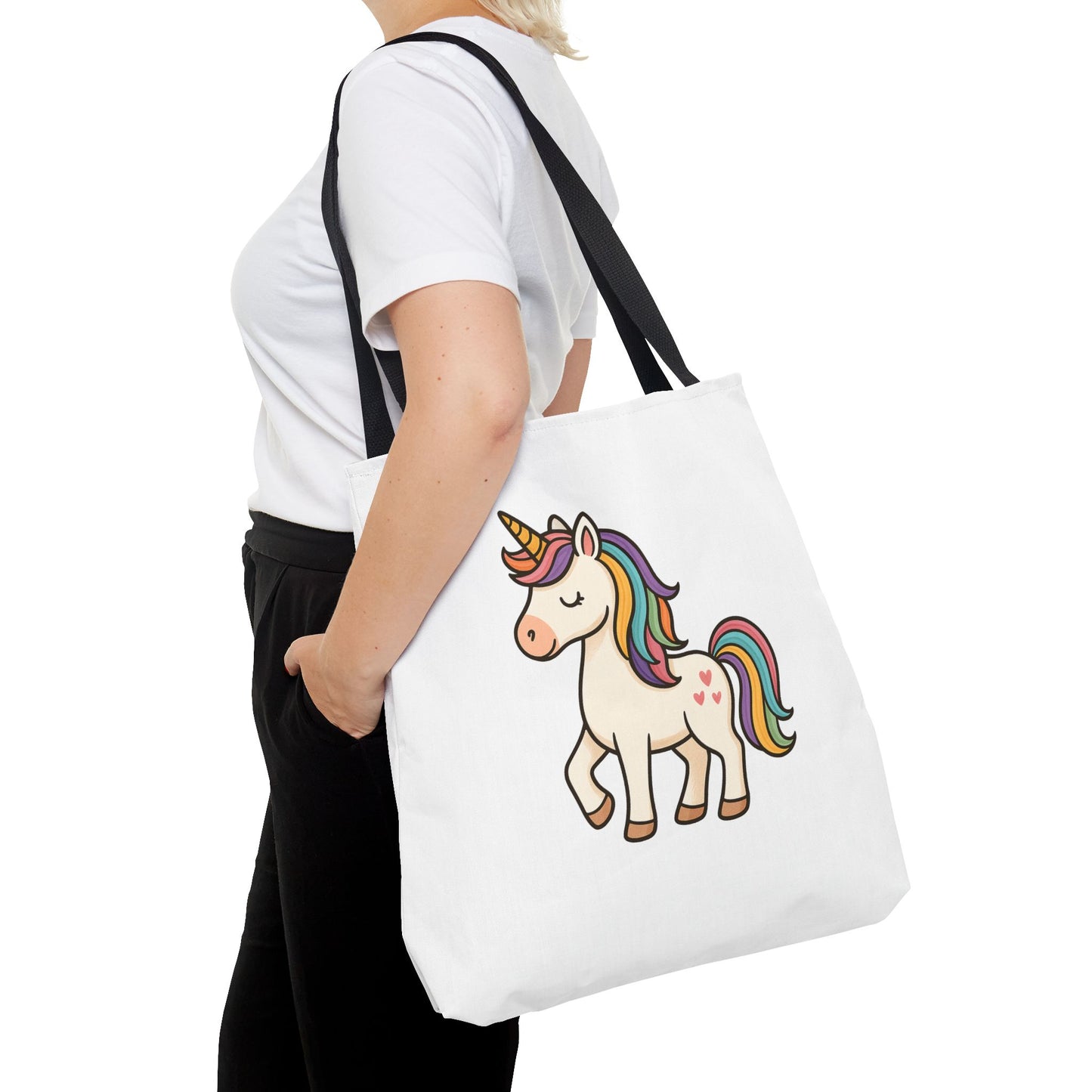 Whimsical Unicorn Tote Bag, Cute Daily Purse, Artsy Gift, Eco-Friendly Shopper, Fun Beach Bag, Magical Adventure Companion
