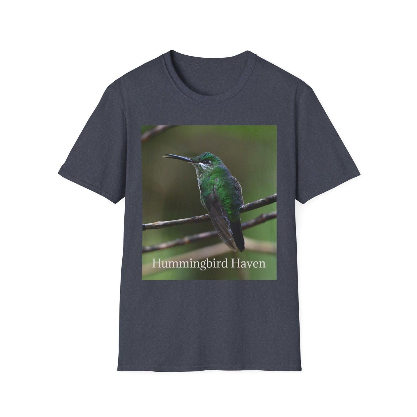 Hummingbird Haven T-Shirt — Green Hummingbird Photo Tee