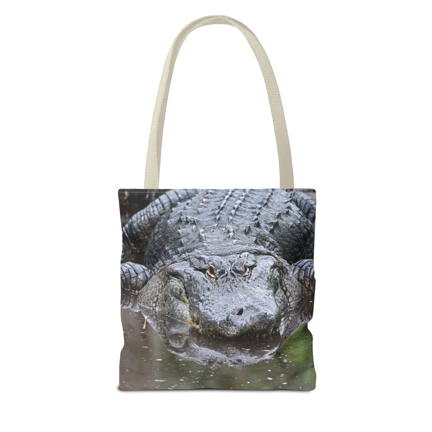 Alligator Print Tote Bag, Wildlife Lover Gift, Eco-Friendly Bag, Beach Tote, Animal Lovers' Accessory, Unique Alligator Purse