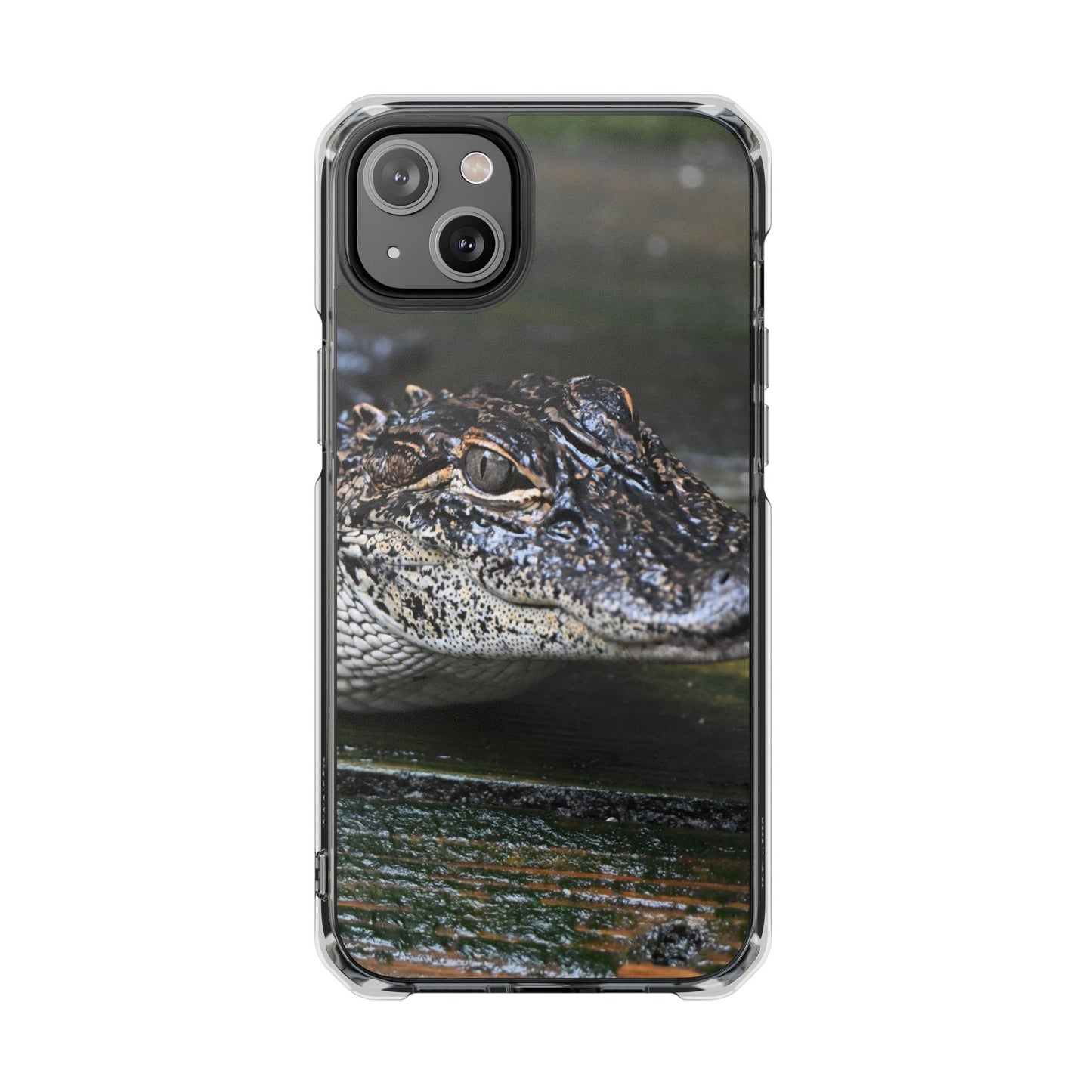 Clear Impact Phone Cases featuring Unique Wildlife Design, Alligator Art, Eco-Friendly Protection, Perfect Gift for Nature Lovers, [...]