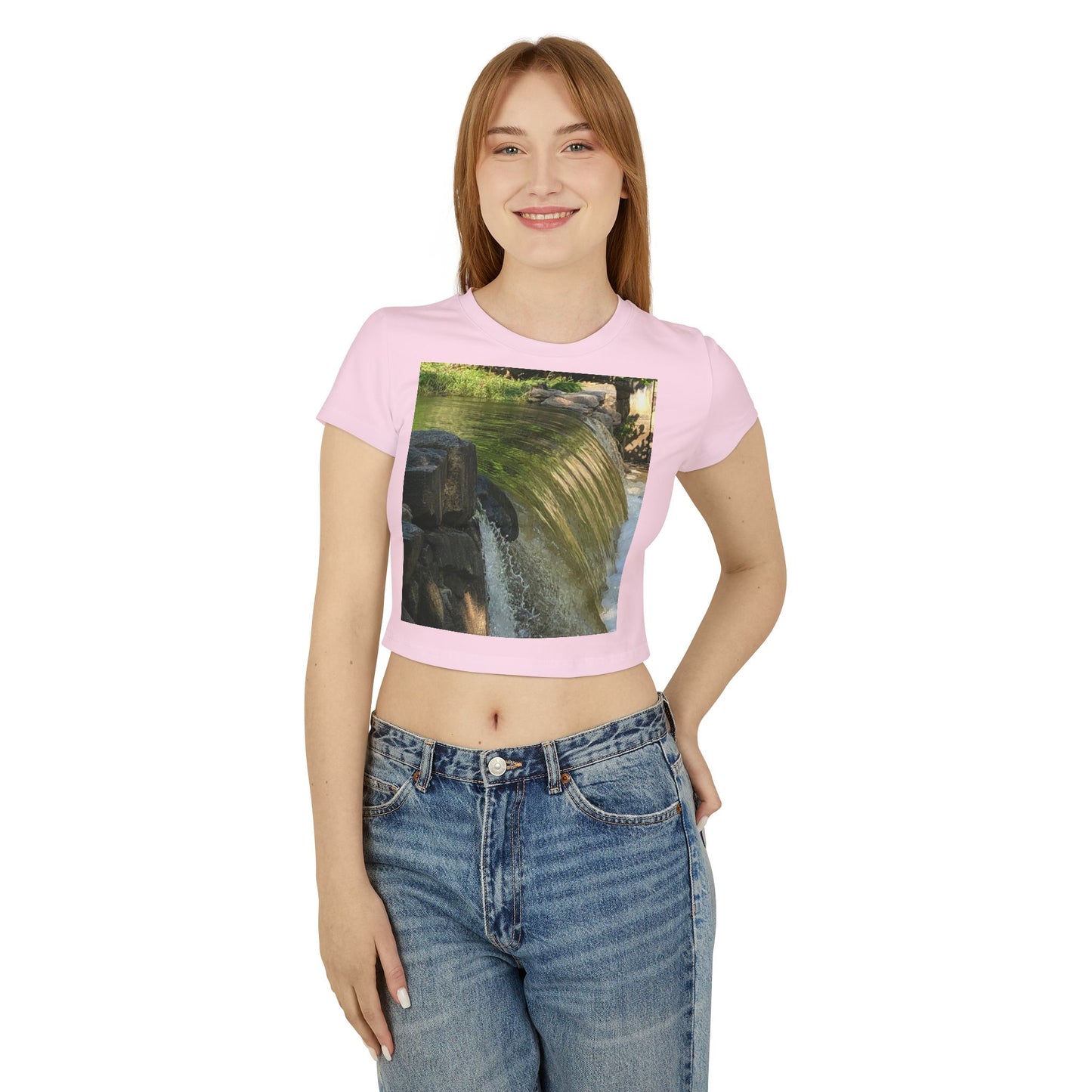 Tranquil Nature Women's Baby Tee | Perfect for Relaxing Days, Eco-Friendly Fashion, Nature Lovers Gift, Casual Wear, Spring/Summer Style