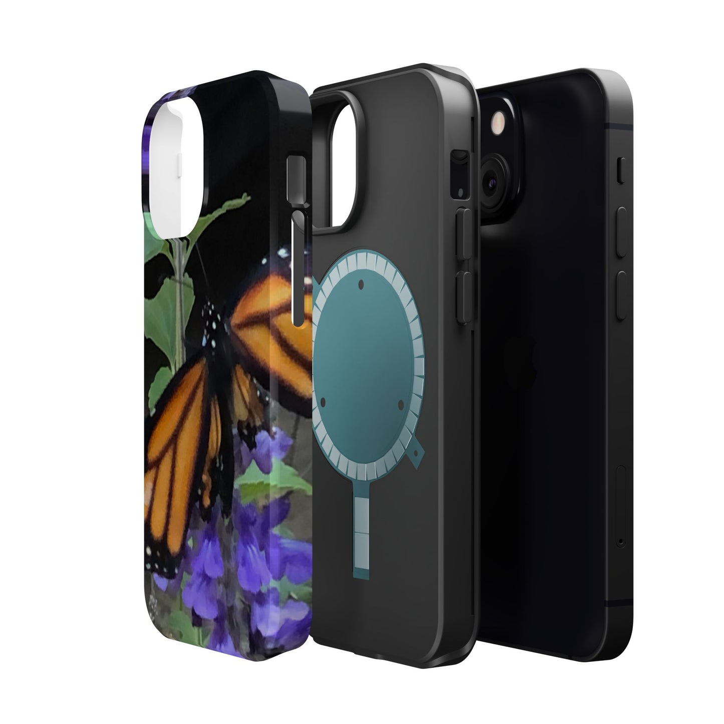 Butterfly Floral Magnetic Tough Cases, Nature Phone Cases, Gift for Nature Lovers, Eco-Friendly Cell Phone Case, Unique Smartphone Accessory