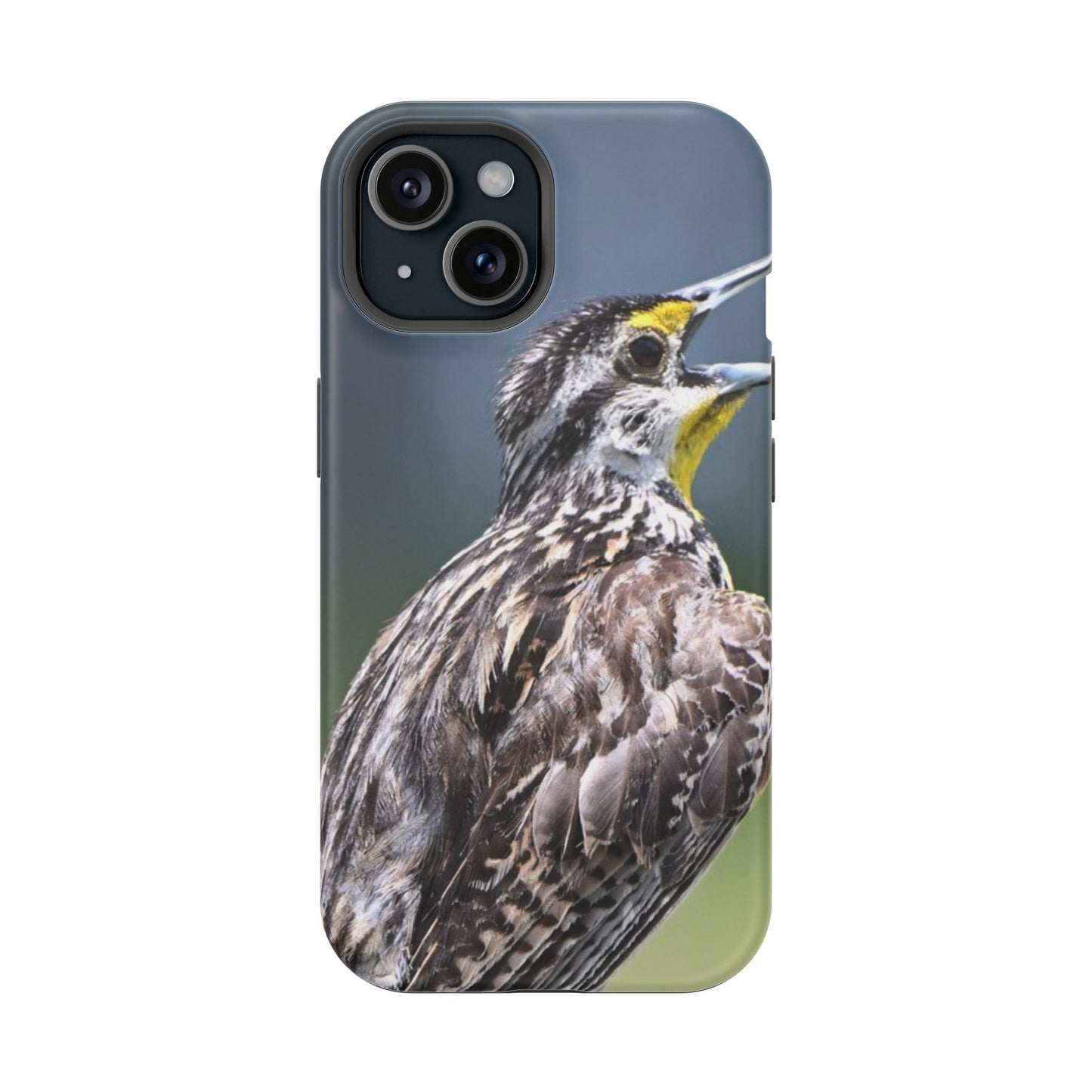 Western Meadowlark Photo Phone Case — Impact-Resistant Protective Cover