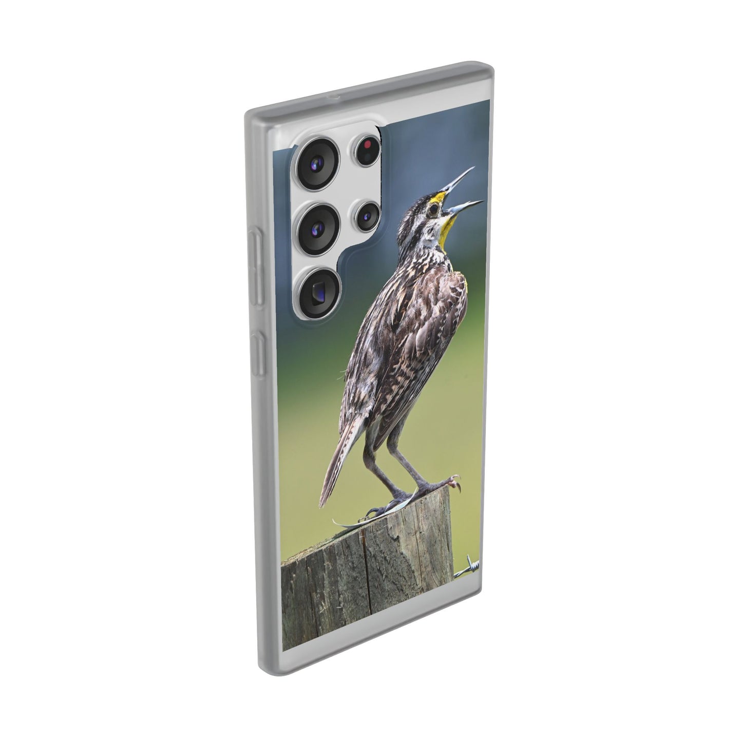 Singing Meadowlark Phone Case – Nature Bird Photo Flexi Case