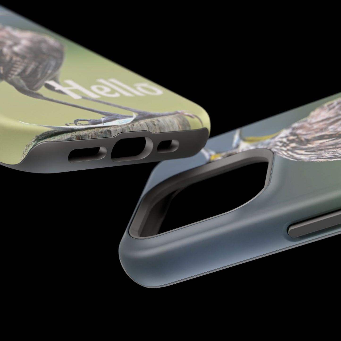 Bird-Themed Magnetic Tough Cases with 'Hello', Stylish Phone Protectors, Gifts for Nature Lovers, Birdwatching Accessories, Wildlife [...]
