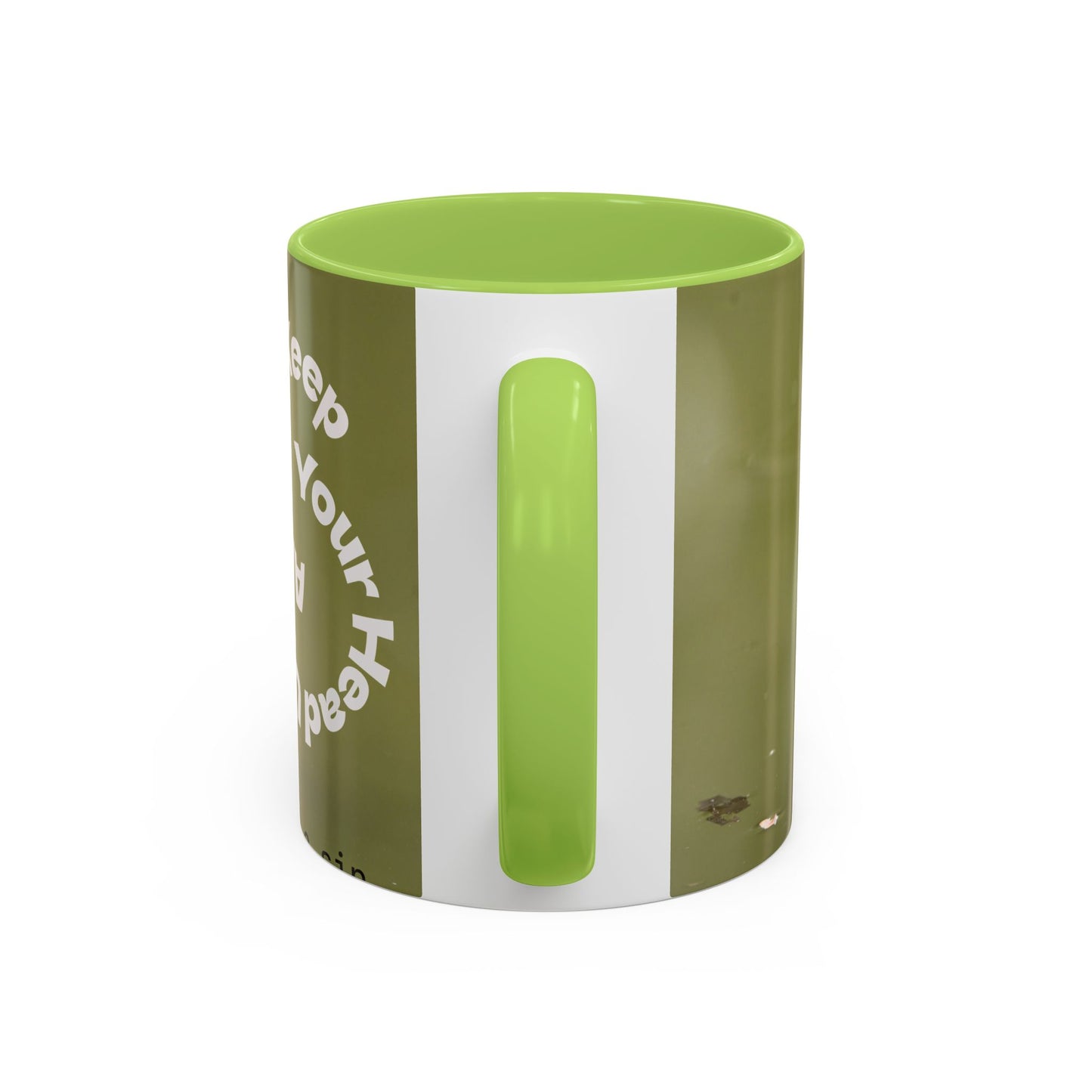 Turtle Coffee Mug — "Always Keep Your Head Up" Inspirational Accent Mug (11/15 oz)