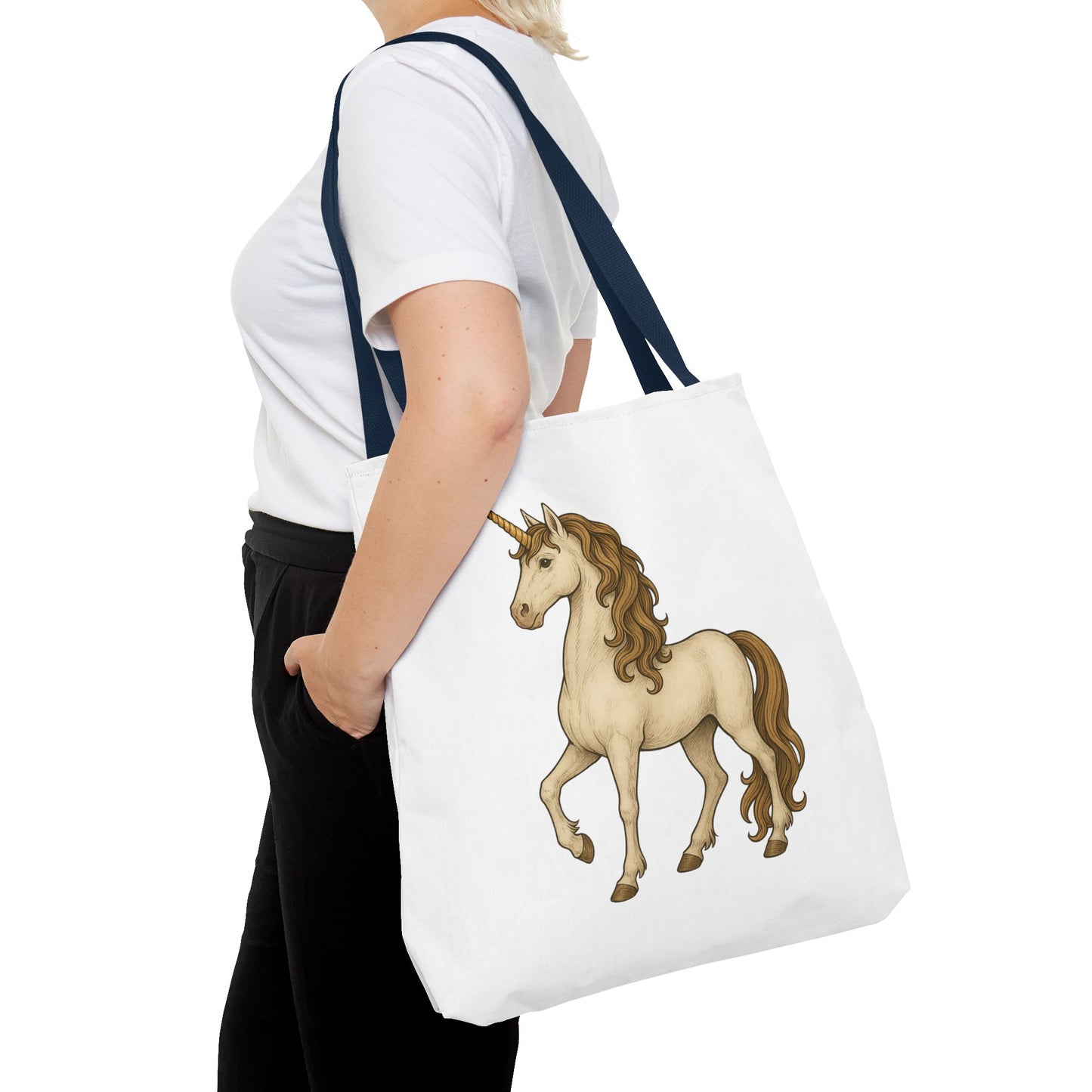Unicorn Tote Bag, Cute Unicorn Bag, Graphic Tote for Kids, Stylish Carryall, Birthday Gift, AOP Tote, Eco-Friendly Shopping Bag