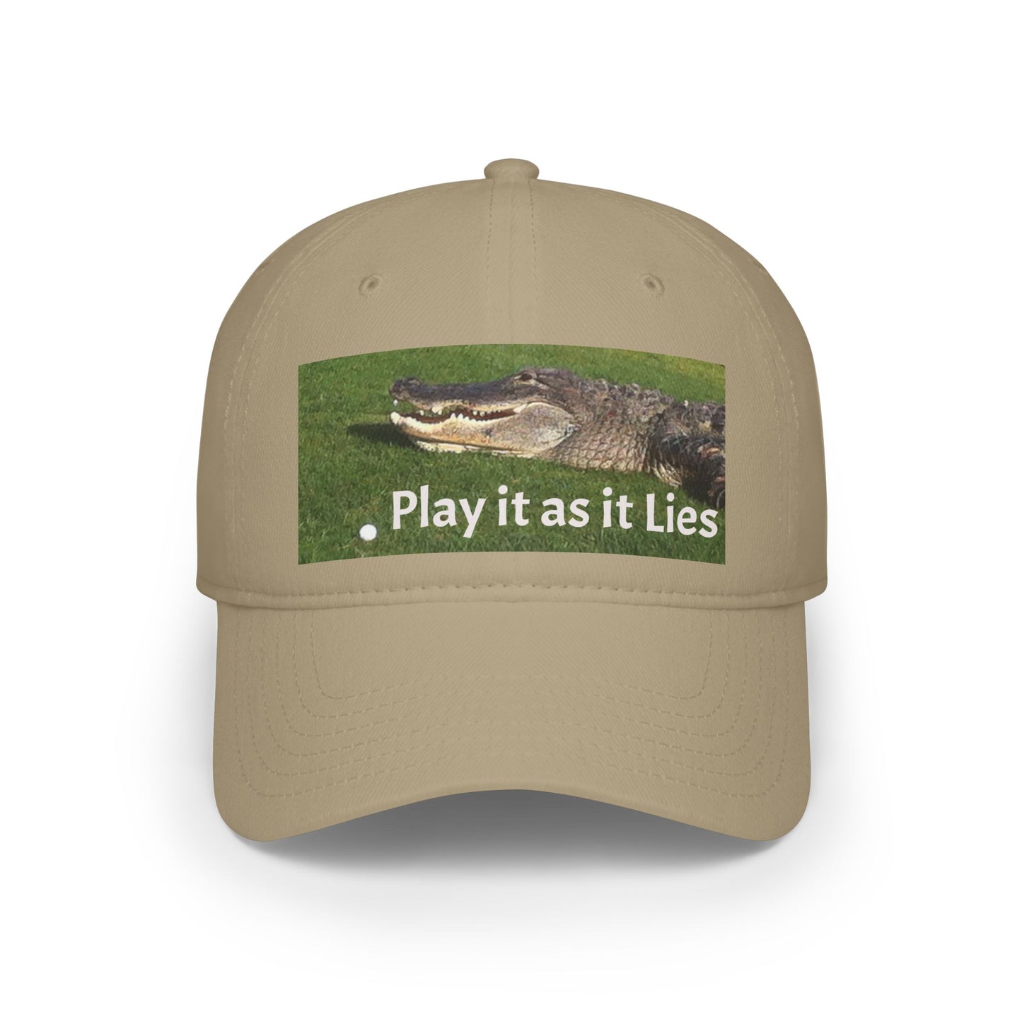 Play it as it Lies Baseball Cap, Casual Headwear for Golfers, Funny Golf Gift, Outdoor Sports Cap, Adjustable Red Cap