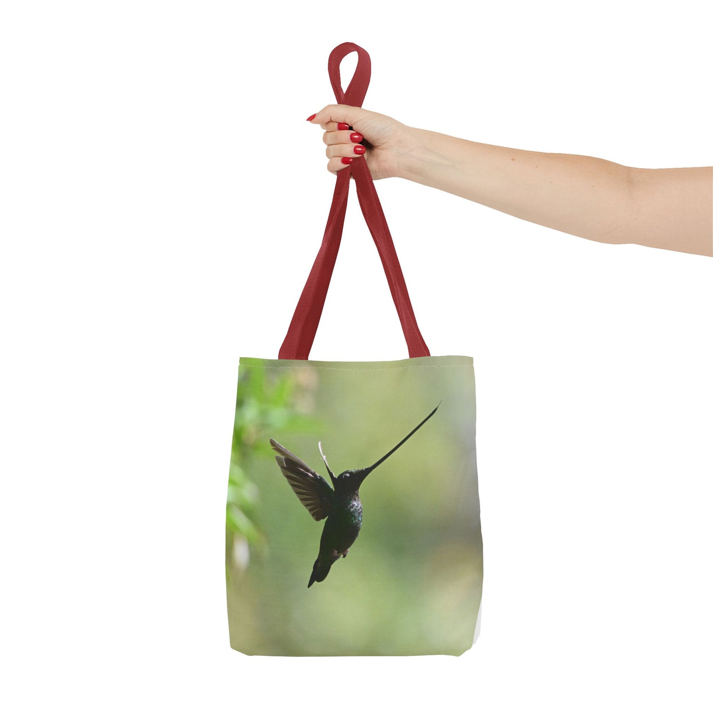 Hummingbird Tote Bag, Colorful Eco-Friendly Shopper, Summer Beach Bag, Floral Gift Bag, Lightweight Carry-All