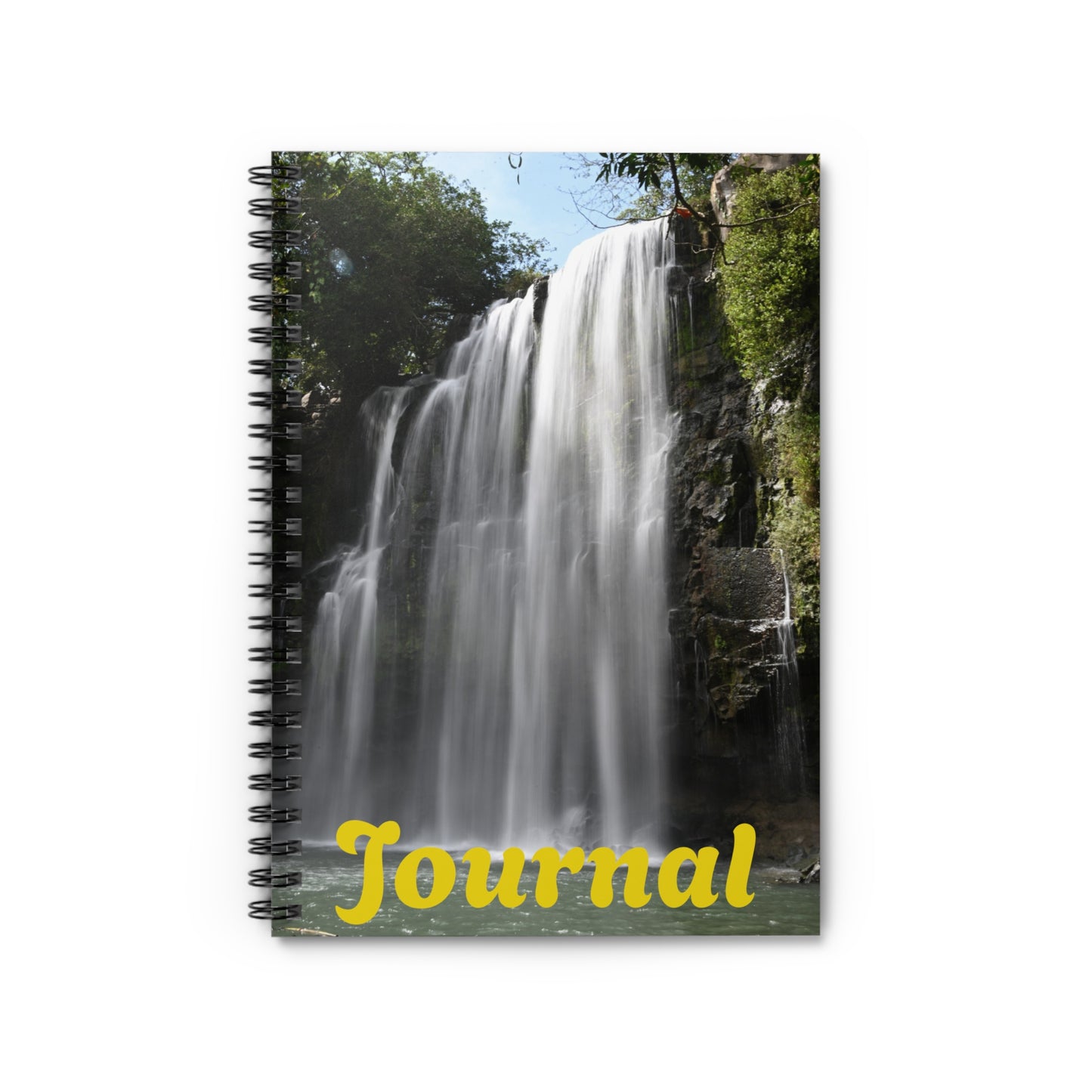 Waterfall Journal — Spiral Ruled Notebook for Travel, Nature & Mindfulness