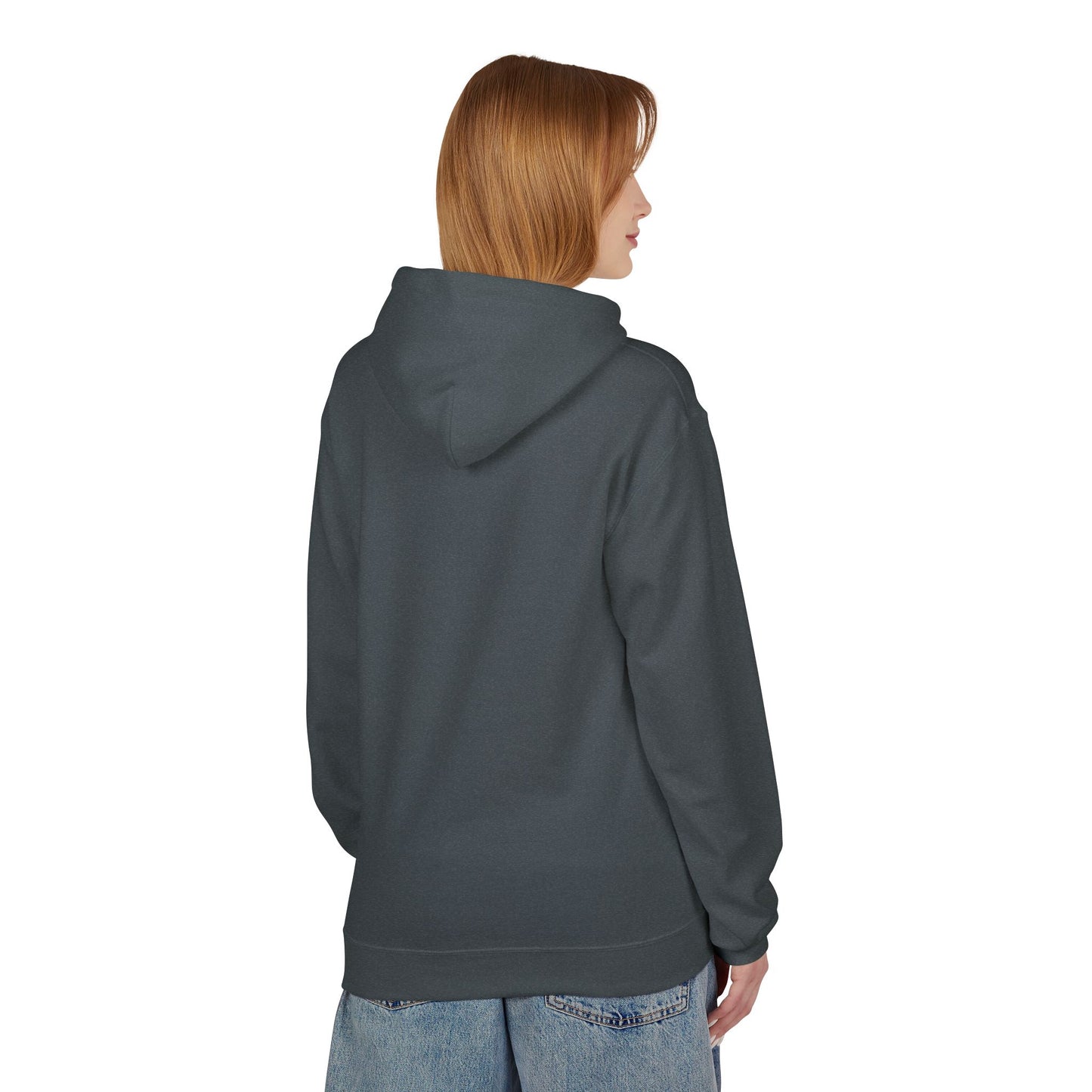 Hoodie — 'Different Not Less, Same World' Rainbow Eye Graphic