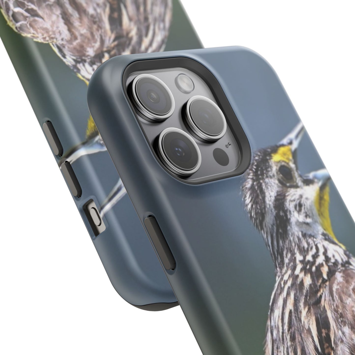Western Meadowlark Photo Phone Case — Impact-Resistant Protective Cover