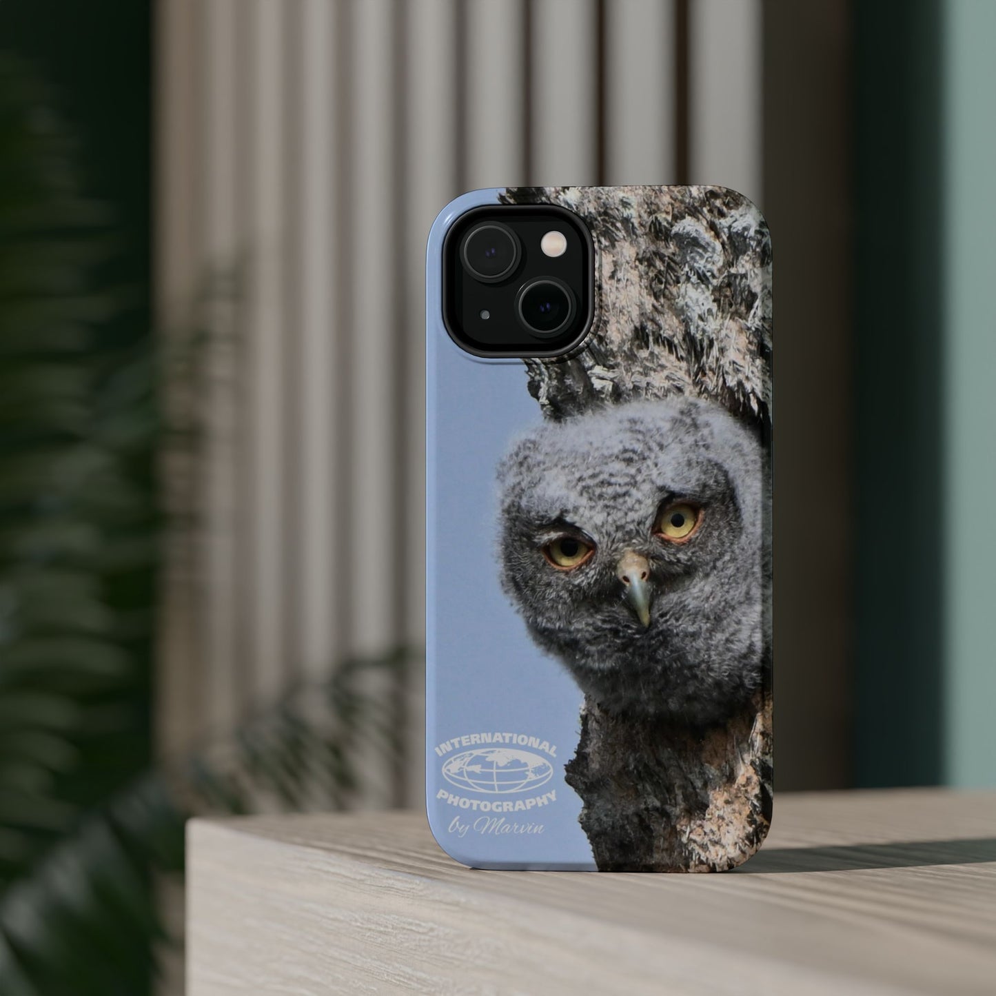 Owl Magnetic Tough Case, Wildlife Phone Case, Nature Lover Gift, Eco-Friendly Phone Cover, Customizable Phone Accessory