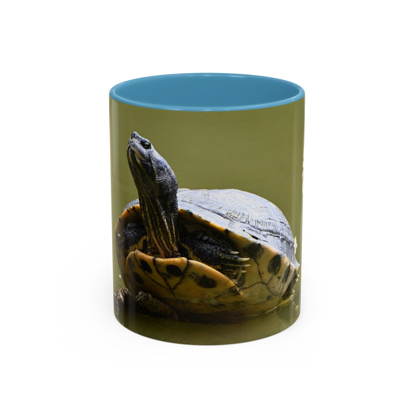 Turtle Coffee Mug — "Always Keep Your Head Up" Inspirational Accent Mug (11/15 oz)