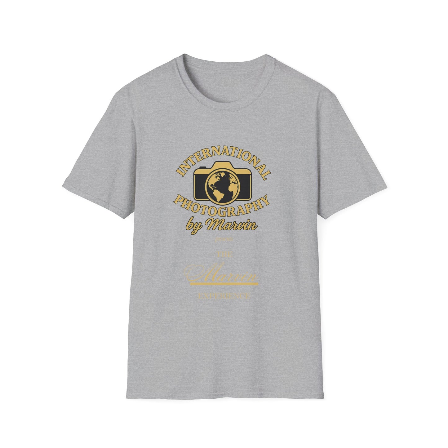 International Photography Graphic T‑Shirt — "International Photography by Marcin" Vintage Logo Tee