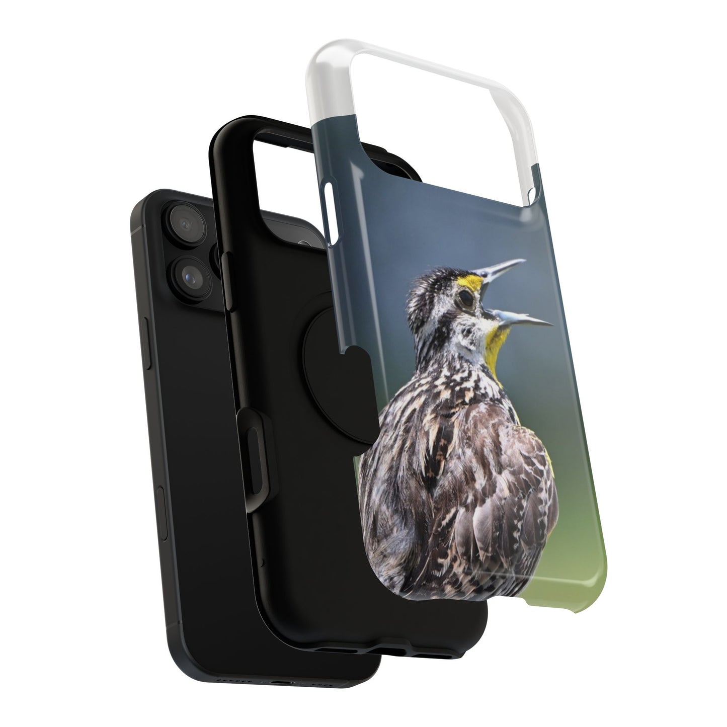 Western Meadowlark Photo Phone Case — Impact-Resistant Protective Cover