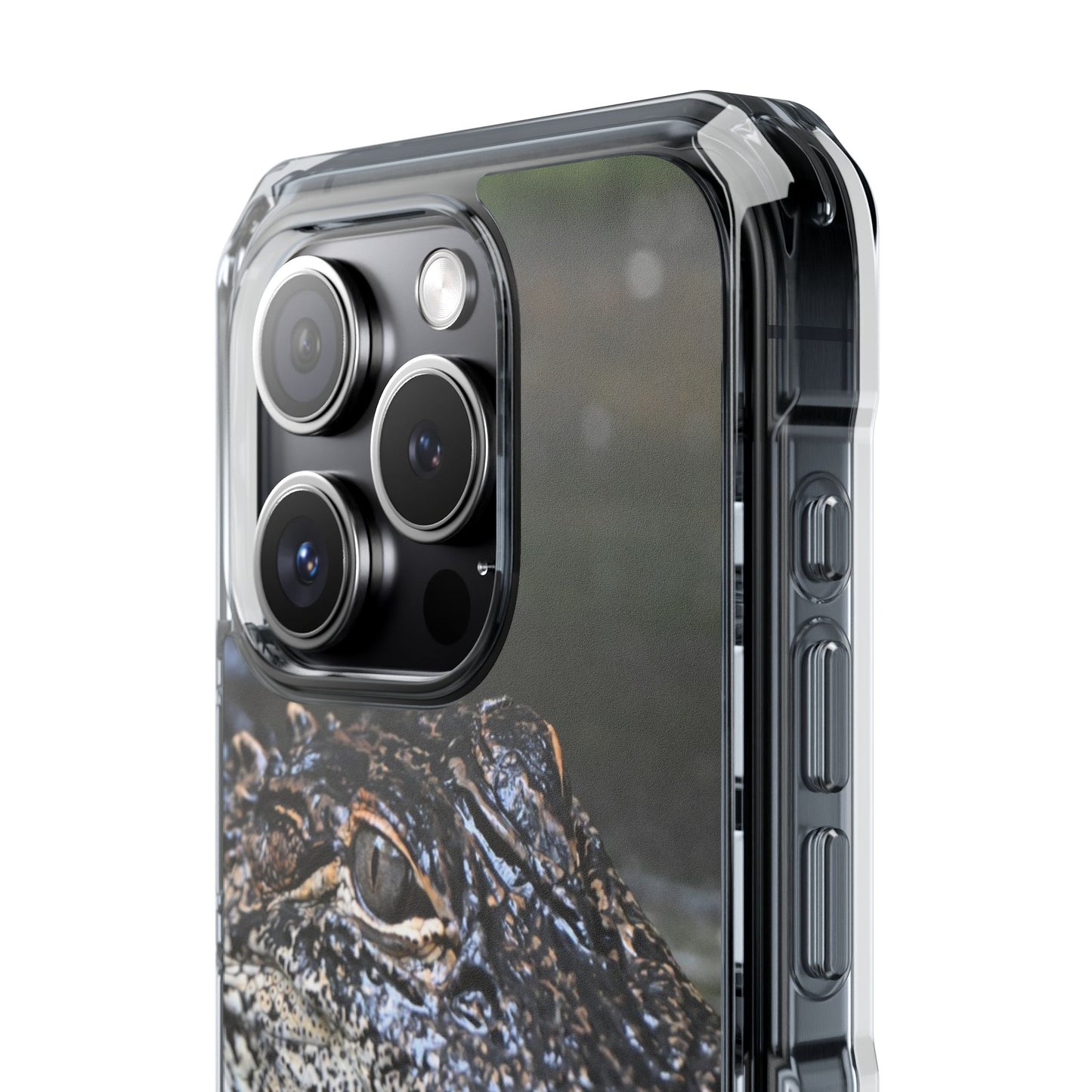 Clear Impact Phone Cases featuring Unique Wildlife Design, Alligator Art, Eco-Friendly Protection, Perfect Gift for Nature Lovers, [...]