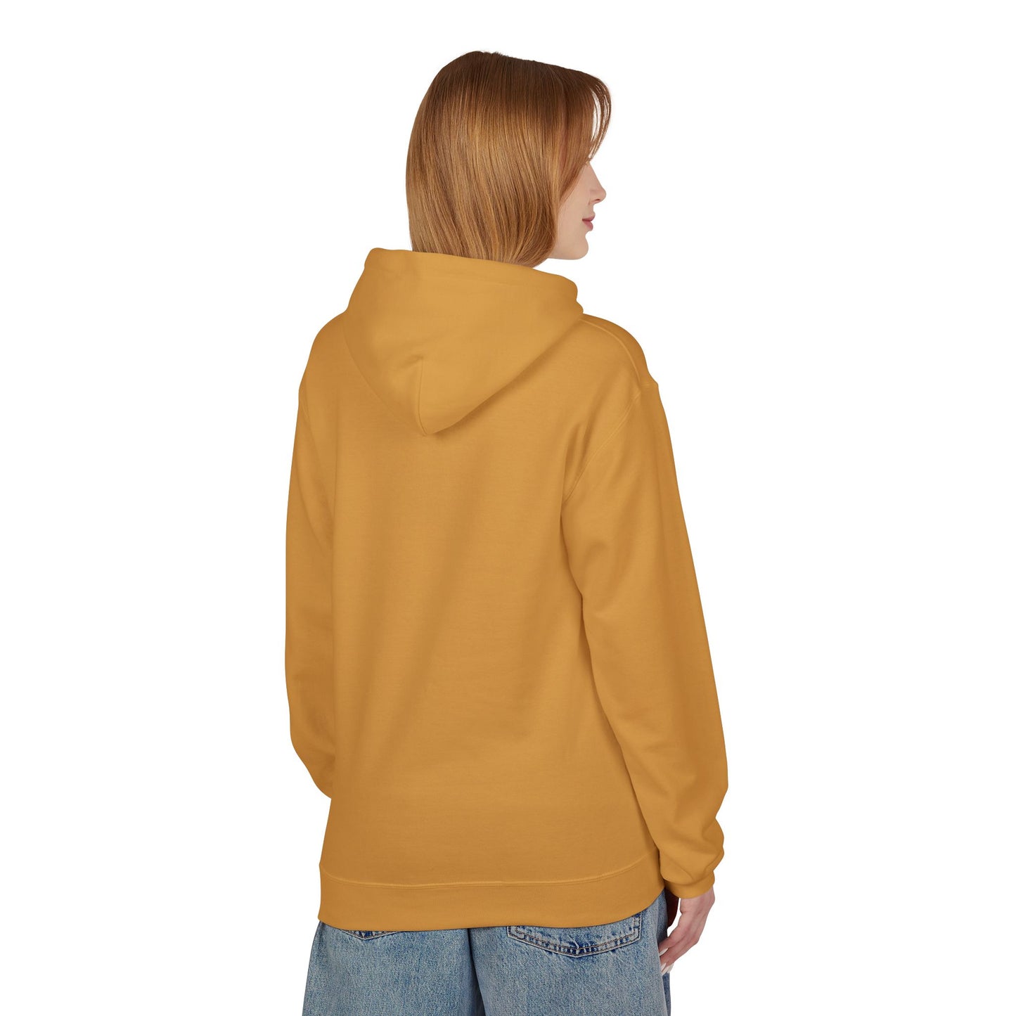 Hoodie — 'Different Not Less, Same World' Rainbow Eye Graphic