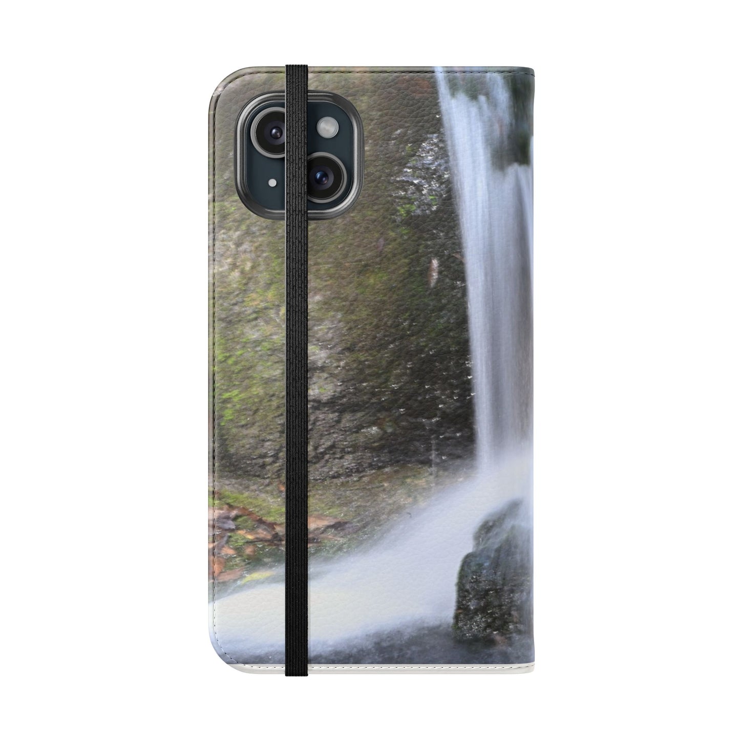 Scenic Waterfall Flip Case, Nature Phone Wallet, Eco-Friendly Phone Accessory, Gift for Nature Lovers, Travel Must-Have