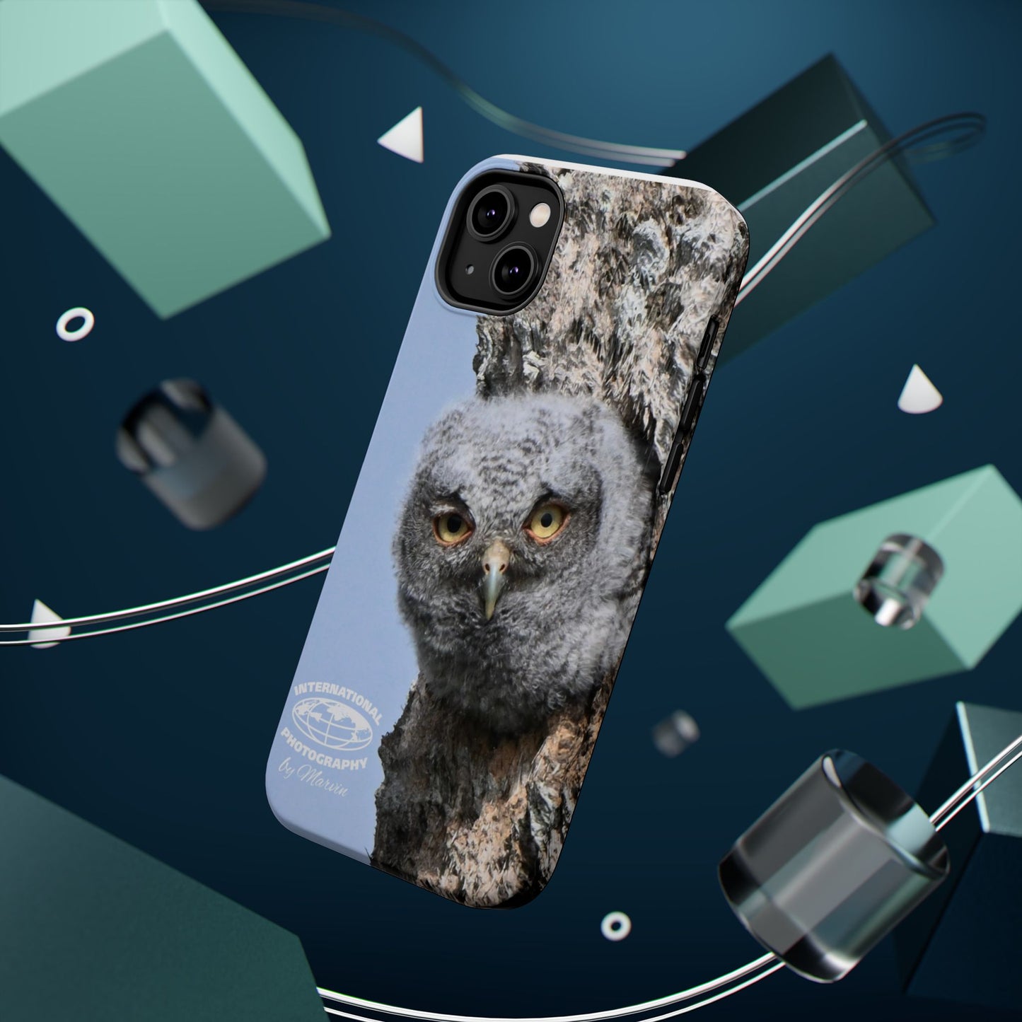 Owl Magnetic Tough Case, Wildlife Phone Case, Nature Lover Gift, Eco-Friendly Phone Cover, Customizable Phone Accessory