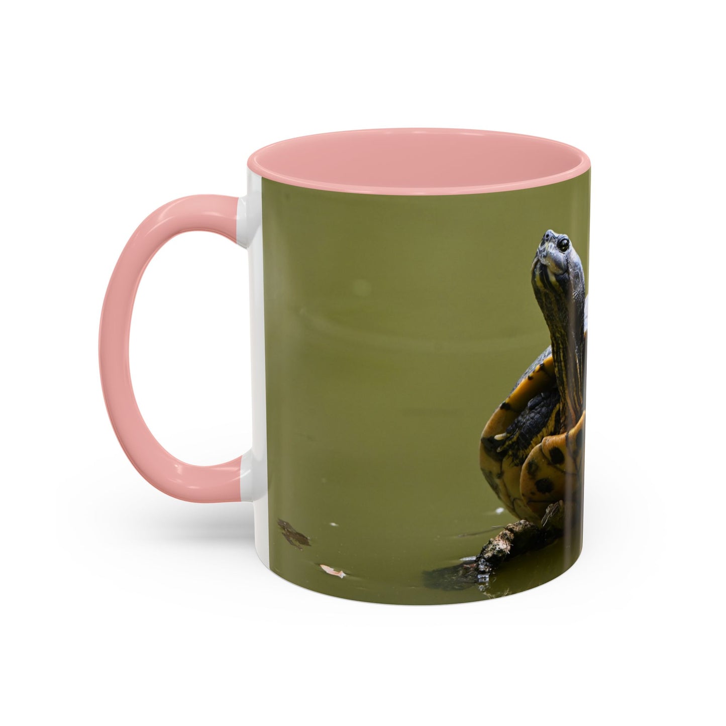 Turtle Coffee Mug — "Always Keep Your Head Up" Inspirational Accent Mug (11/15 oz)
