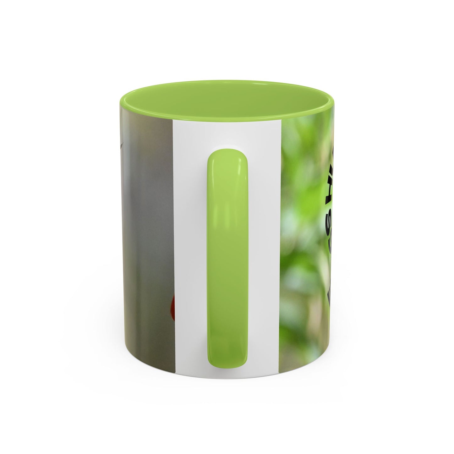 Hummingbird Accent Coffee Mug – 11/15oz Ceramic Mug with Black Interior & Handle