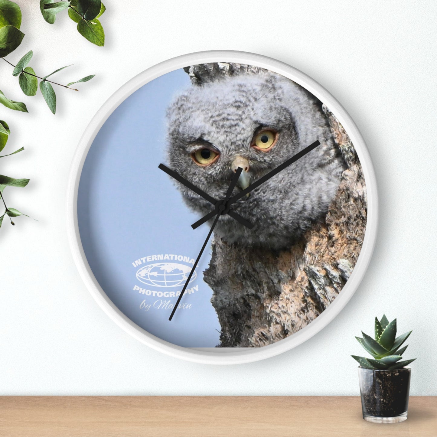 Whimsical Owl Wall Clock - Nature Lover Decor, Unique Home Gift, Bird Watcher Accessory, Kids Room Clock, Owl Enthusiast Present