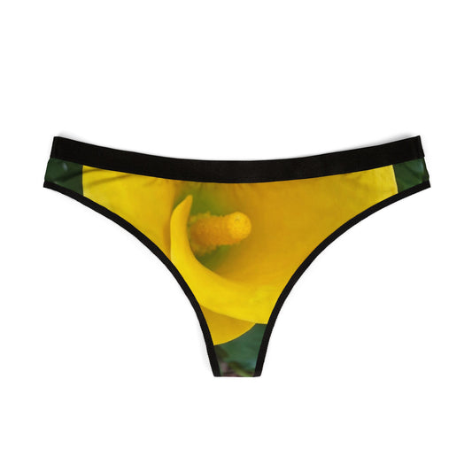 Colorful Floral Print Women's Thongs, Comfortable Underwear, AOP Intimates, Gift for Her, Spring Fashion, Lingerie