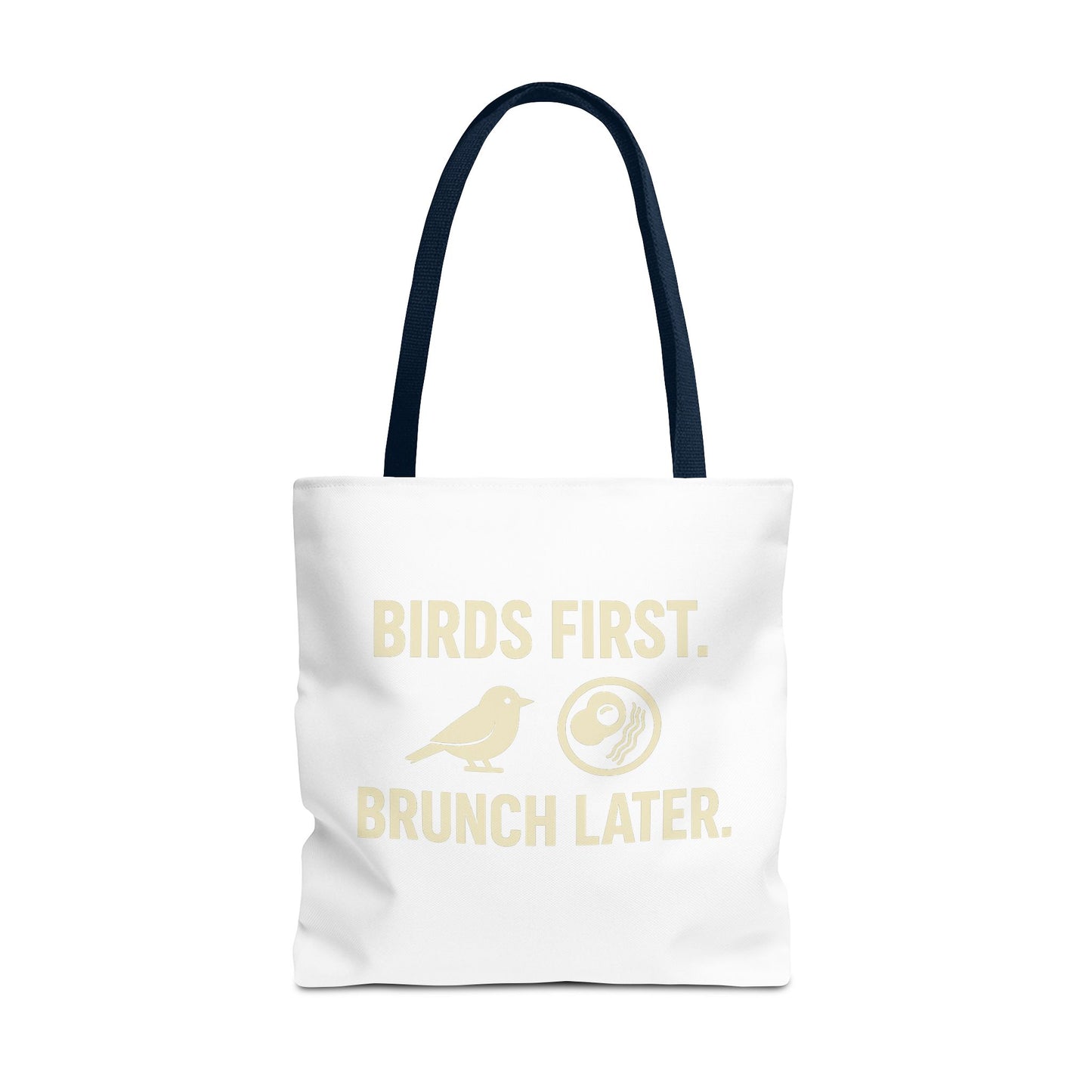 Birds First Brunch Later Tote Bag - Fun Grocery Bag, Eco-Friendly Shopping Tote, Perfect Gift for Brunch Lovers, Weekend Outings