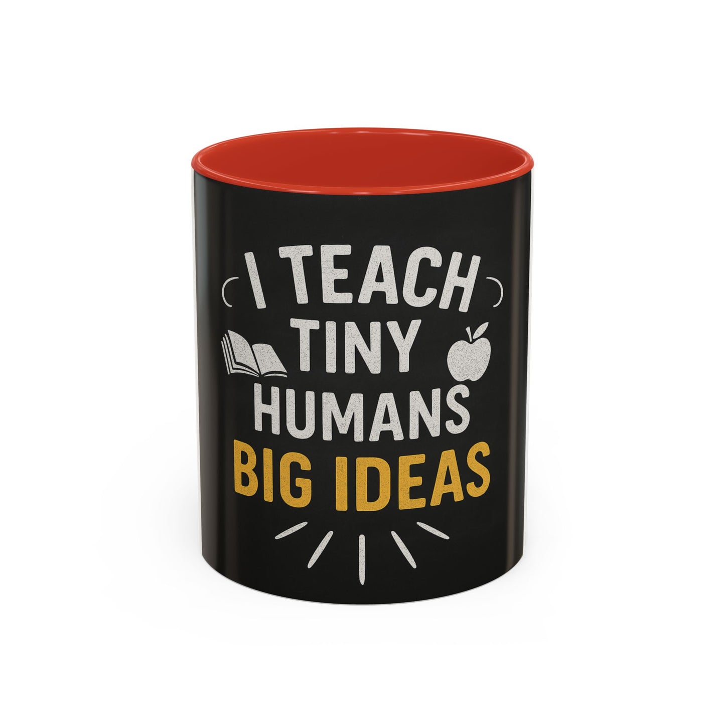 Teacher's Motivational Coffee Mug | I Teach Tiny Humans Big Ideas | Gift for Educators, Classroom Decor, School Supplies