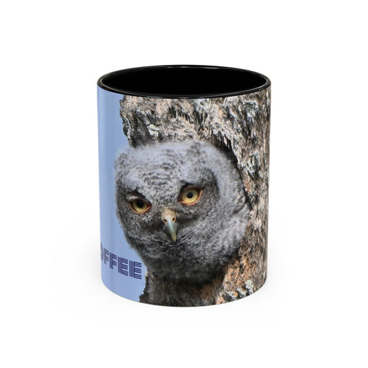 Accent Coffee Mug with Owl Design, Perfect Gift for Coffee Lovers, Home Office Decor, Nature Enthusiast Gift, Animal Lover Mug