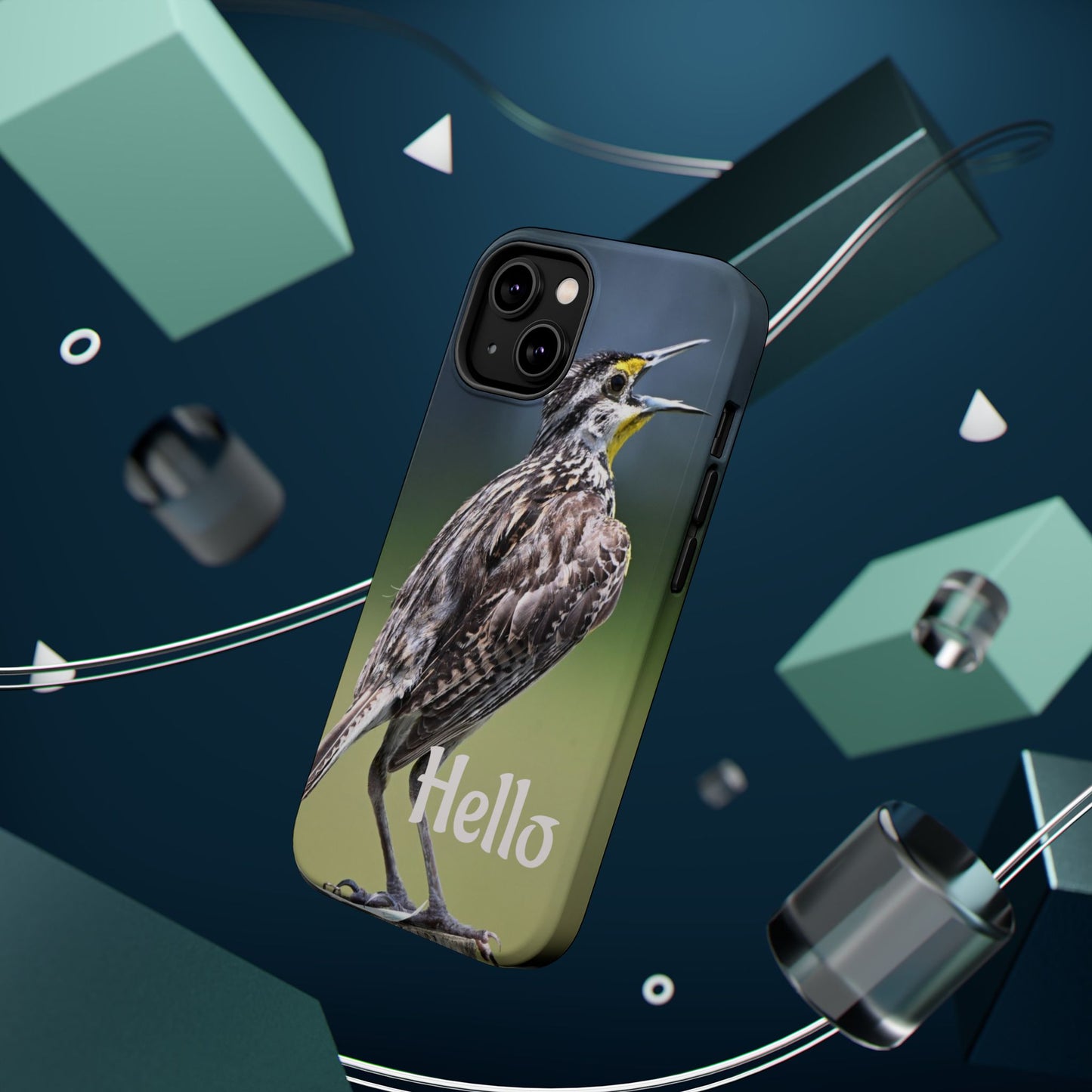 Bird-Themed Magnetic Tough Cases with 'Hello', Stylish Phone Protectors, Gifts for Nature Lovers, Birdwatching Accessories, Wildlife [...]