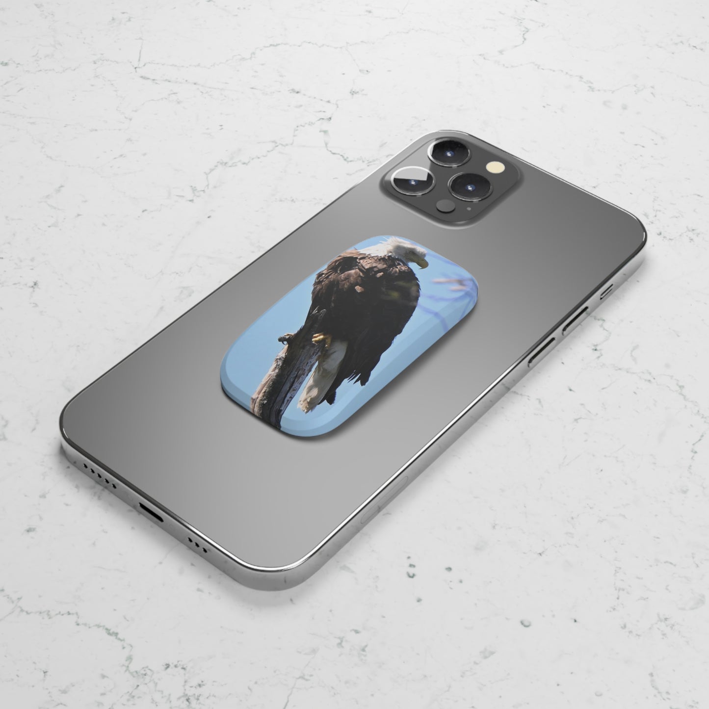 Eagle Phone Grip Stand, Wildlife Cell Phone Holder, Bird Lover Gift, Nature Decor, Unique Tech Accessory