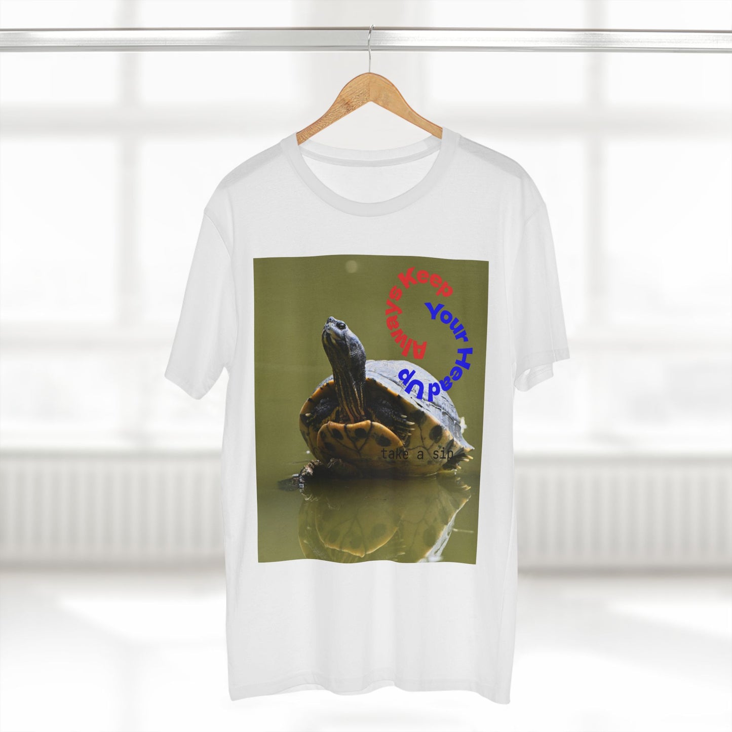 Turtle Photo Tee — 'Hold Your Head Up' Graphic Shirt
