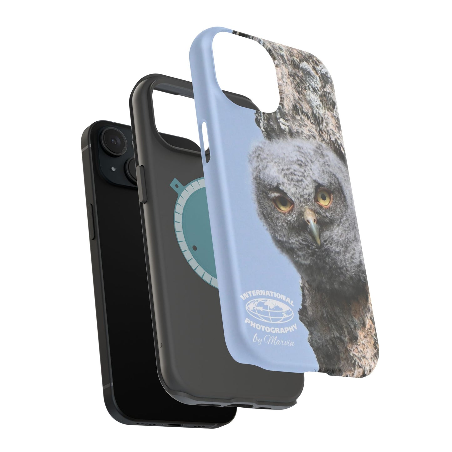 Owl Magnetic Tough Case, Wildlife Phone Case, Nature Lover Gift, Eco-Friendly Phone Cover, Customizable Phone Accessory