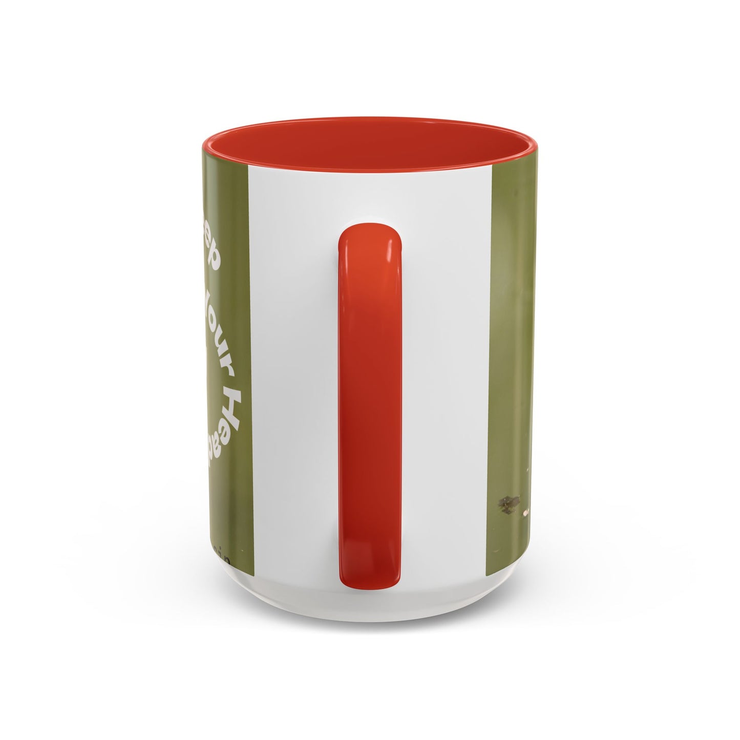 Turtle Coffee Mug — "Always Keep Your Head Up" Inspirational Accent Mug (11/15 oz)