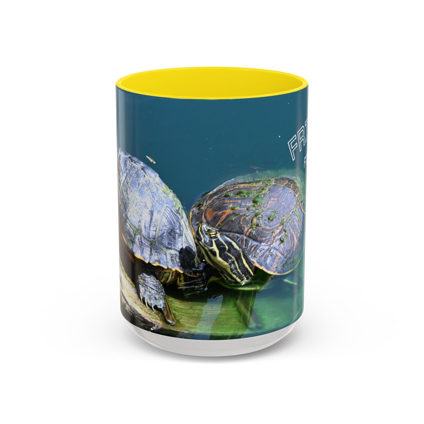 Friends Forever Turtle Accent Coffee Mug — 11/15oz Gift for Animal Lovers