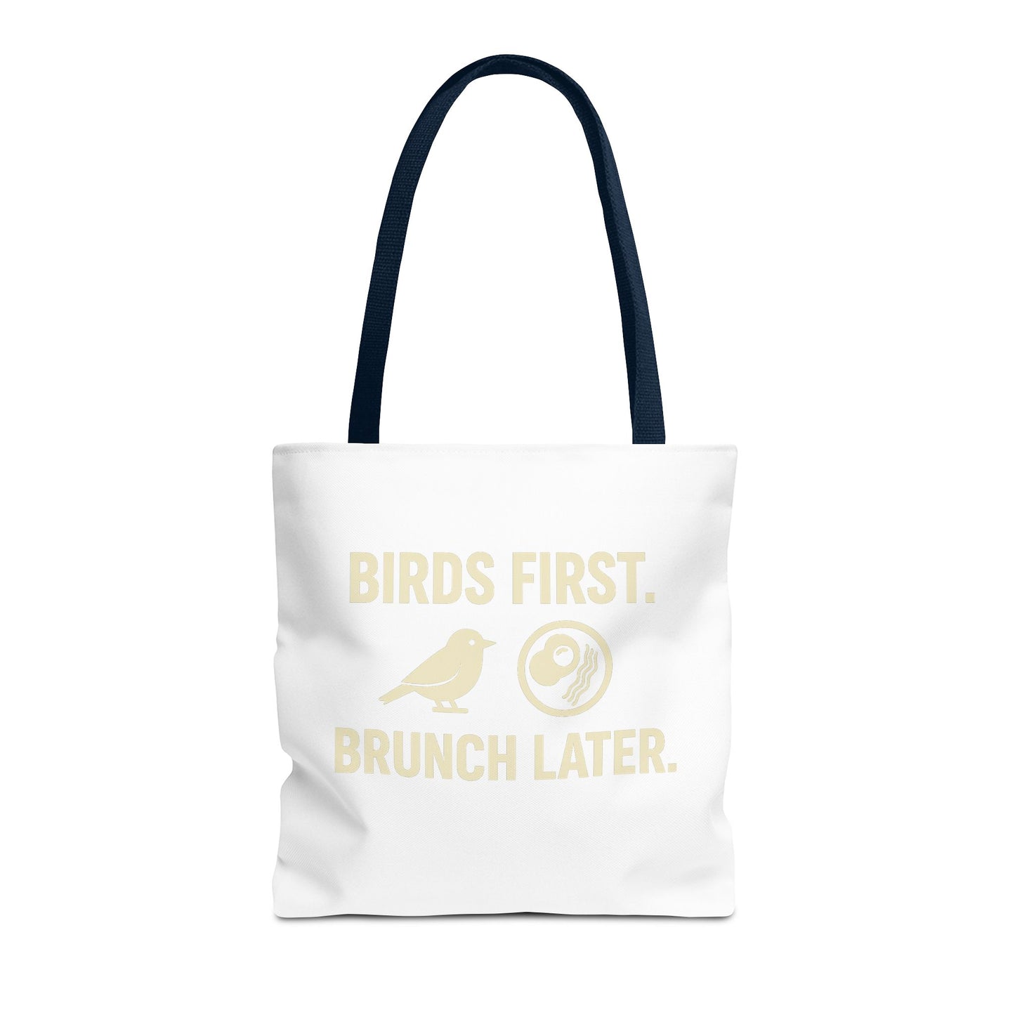 Birds First Brunch Later Tote Bag - Fun Grocery Bag, Eco-Friendly Shopping Tote, Perfect Gift for Brunch Lovers, Weekend Outings