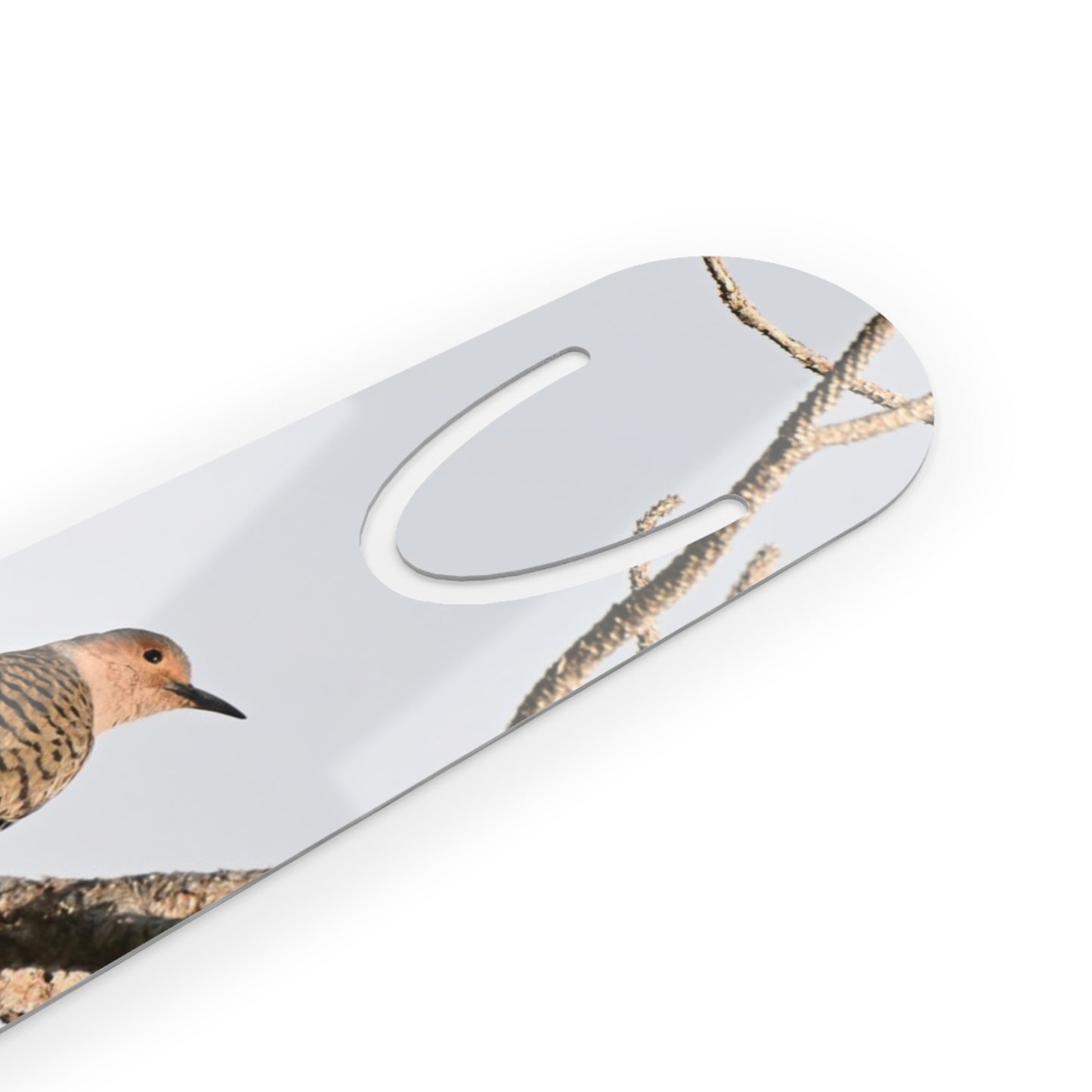 Woodland Bird Metal Bookmark — Elegant Bird on Branch Reading Marker