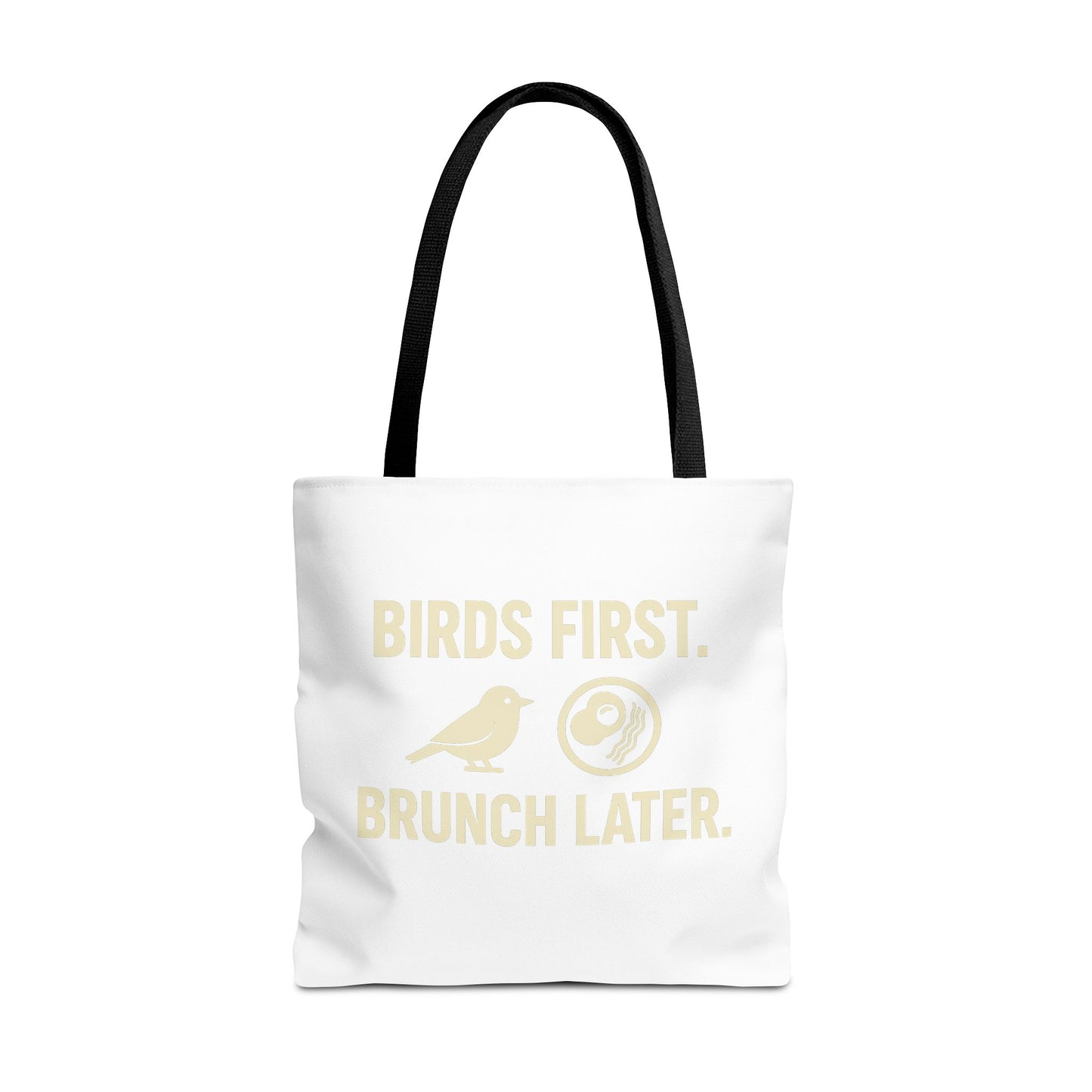 Birds First Brunch Later Tote Bag - Fun Grocery Bag, Eco-Friendly Shopping Tote, Perfect Gift for Brunch Lovers, Weekend Outings