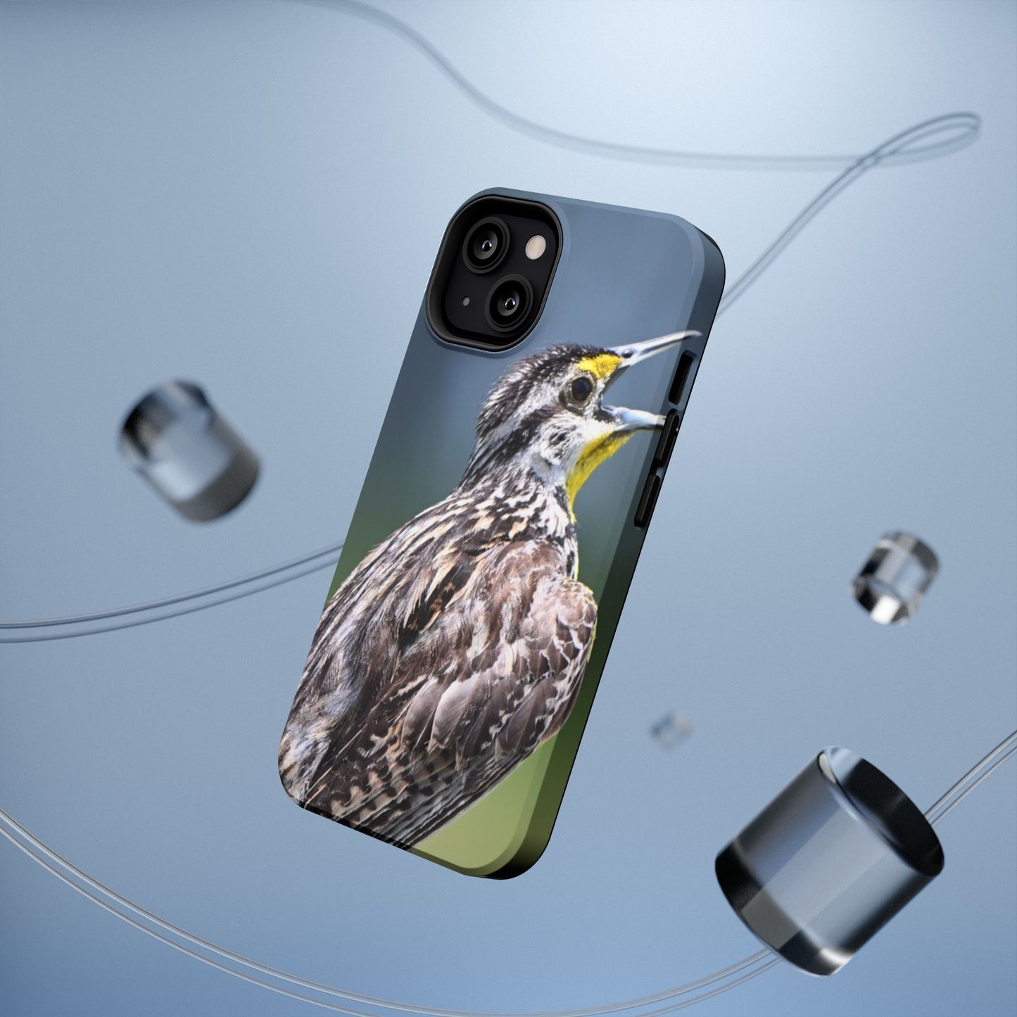 Western Meadowlark Photo Phone Case — Impact-Resistant Protective Cover