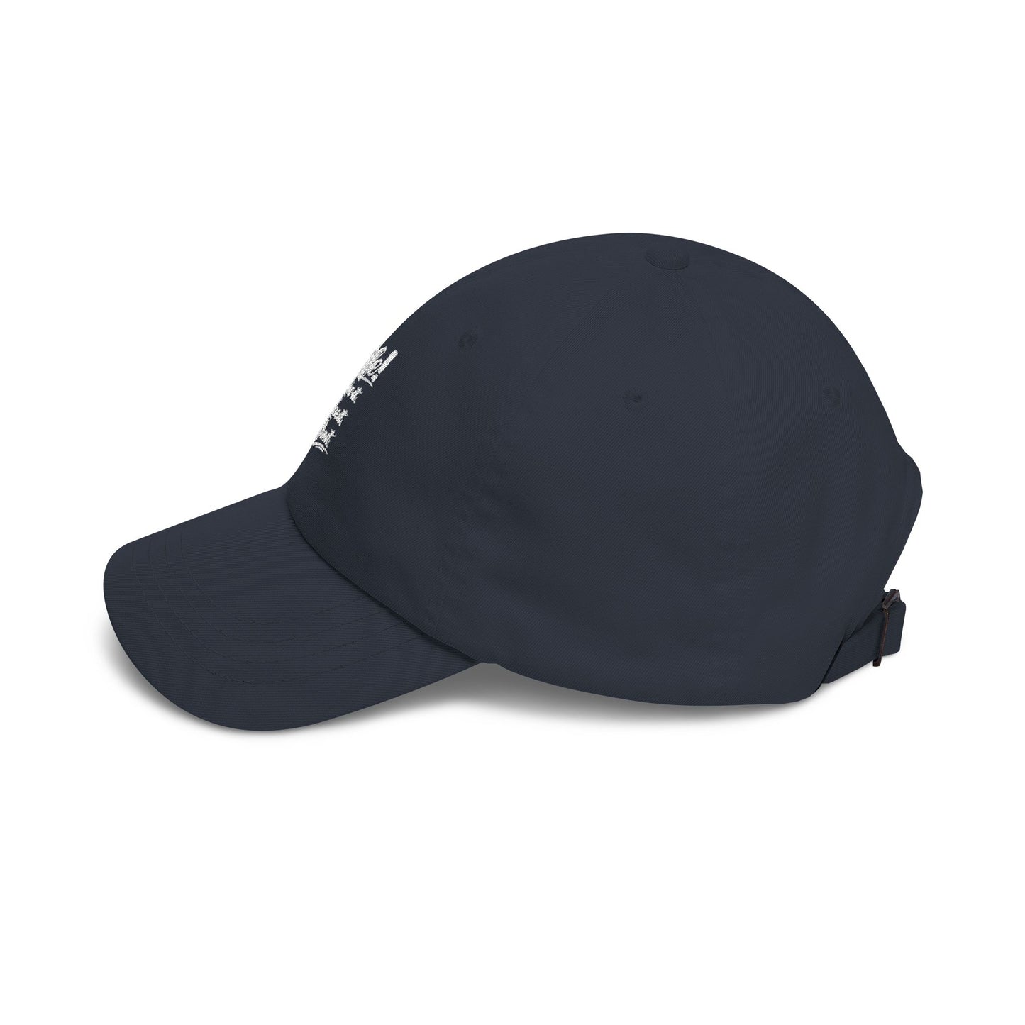 Classic Dad Cap – Minimal Embroidered White Baseball Hat