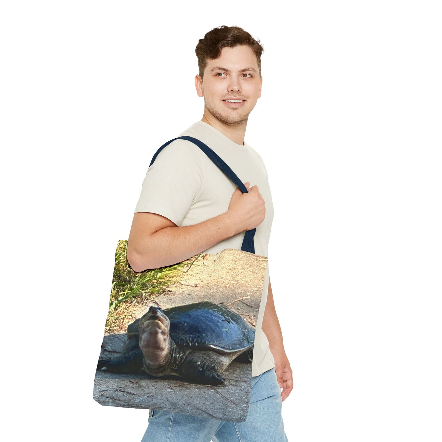 Cute Turtle Tote Bag - Eco-Friendly Beach Bag, Reusable Grocery Tote, Animal Lover Gift, Nature-Inspired Accessory, Perfect for Summer