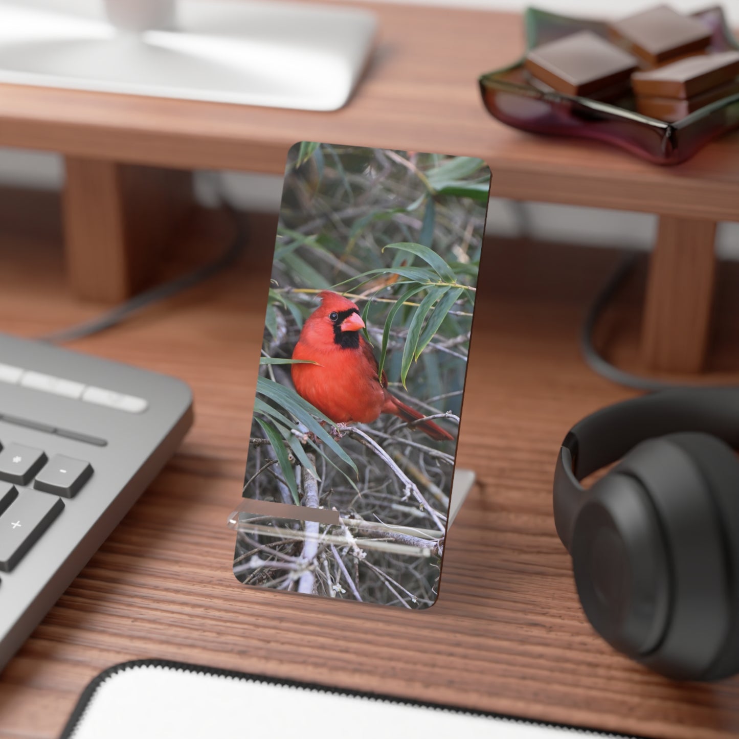 Cardinal Photo Phone Stand — Foldable Mobile Display Stand for Smartphones