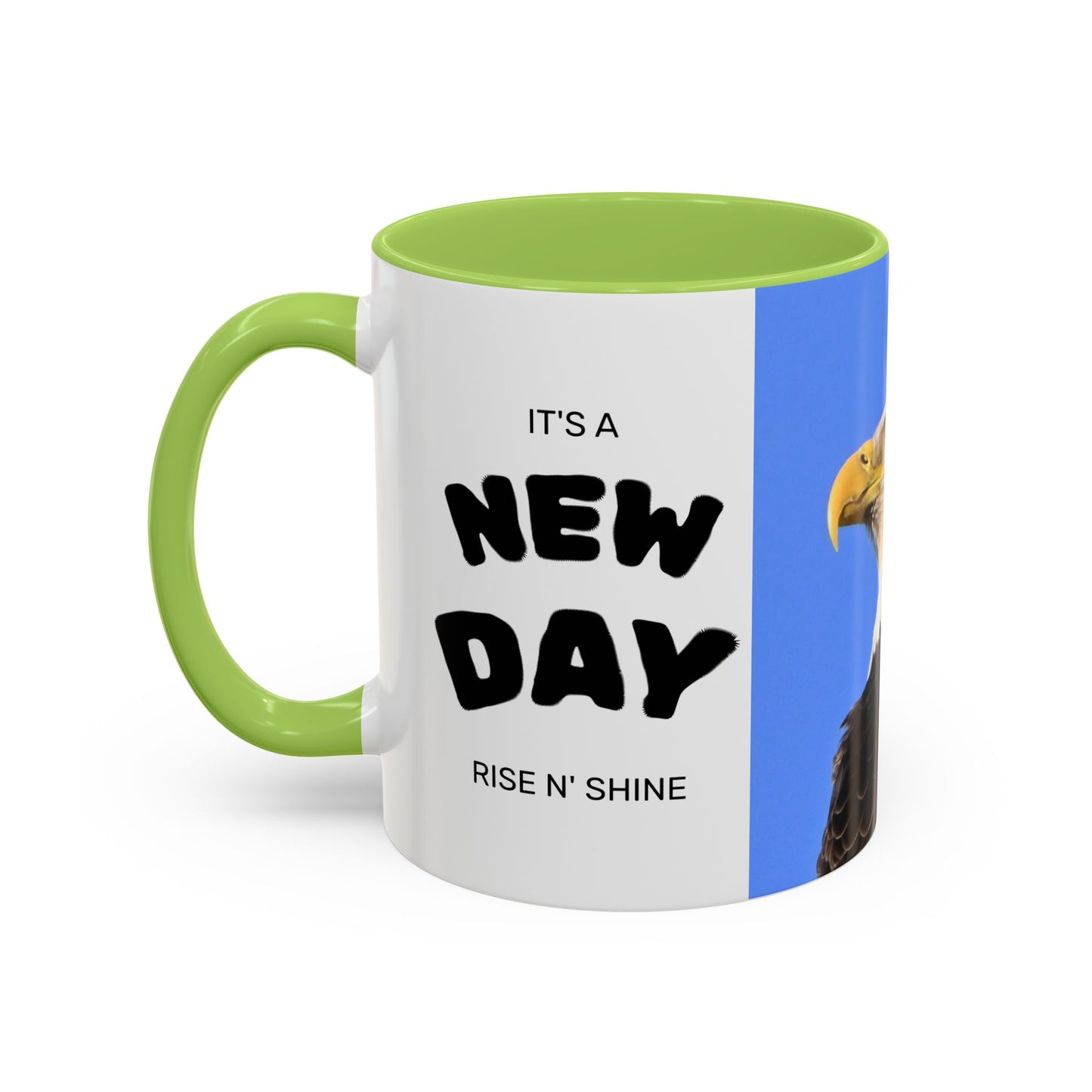 Bald Eagle Accent Coffee Mug – Patriotic Wildlife Ceramic 11/15oz