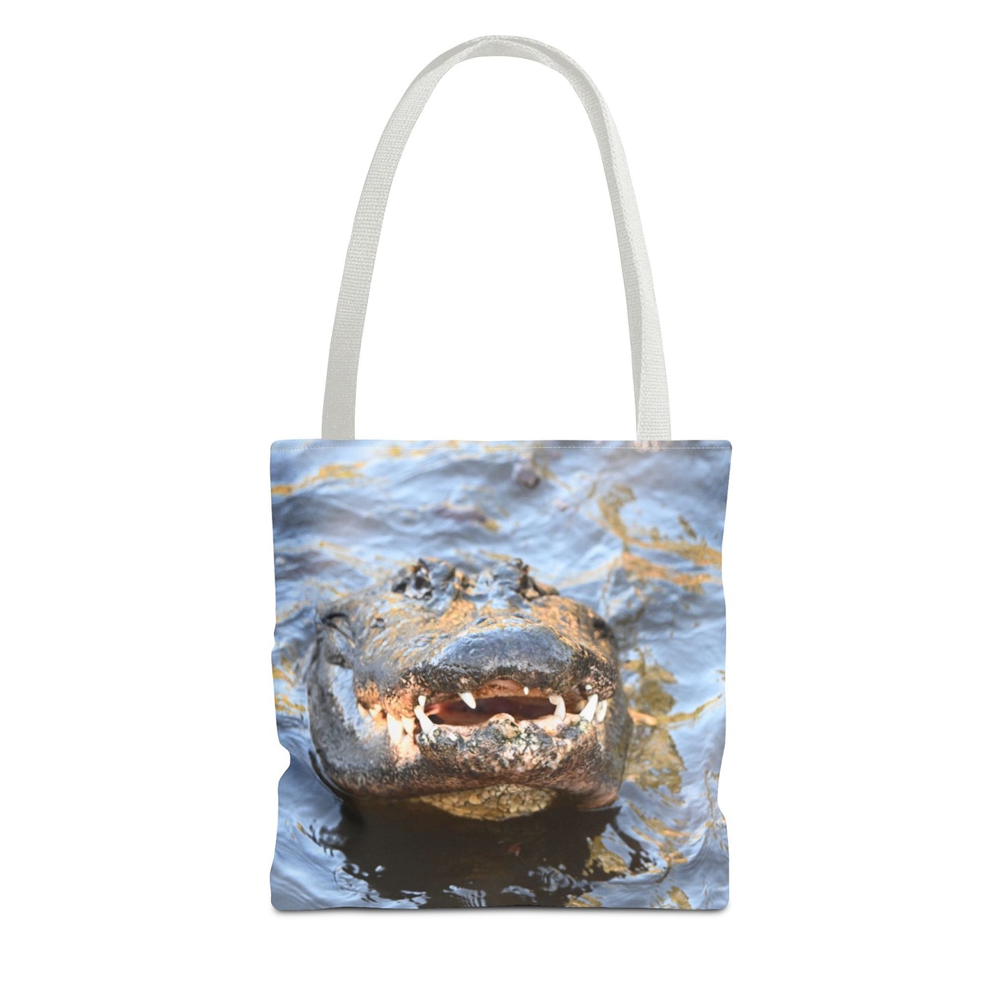Alligator Print Tote Bag, Eco-Friendly Shopping Bag, Wildlife Lover Gift, Summer Essential, Beach Tote, Animal Lover Accessories