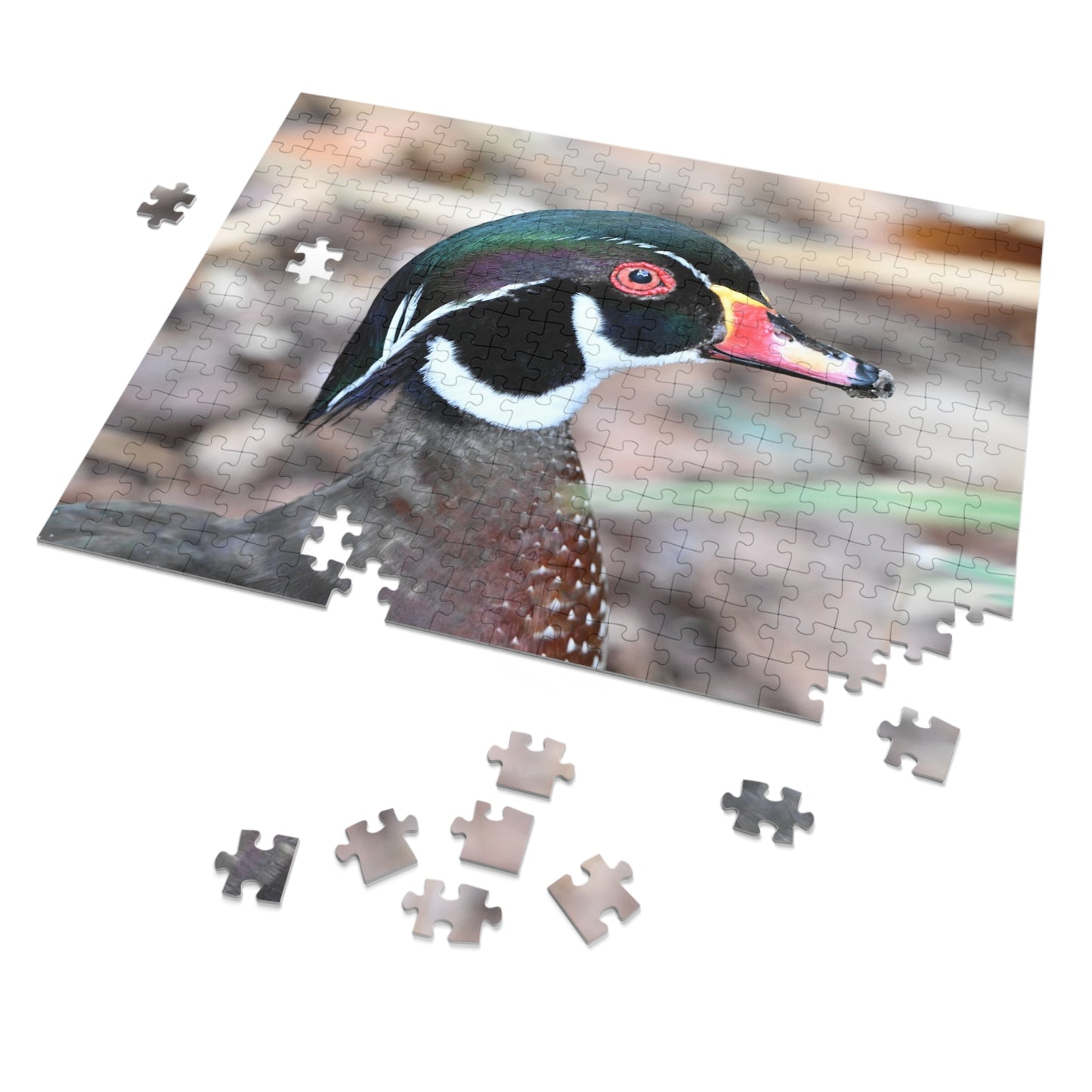 Wood Duck Puzzle, Relaxing Jigsaw Game, Unique Gift for Nature Lovers, Fun Family Activity, Bird Enthusiast Puzzle