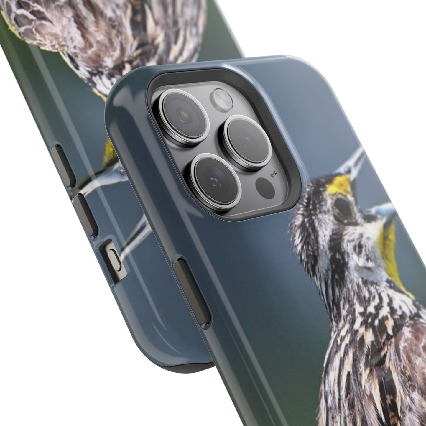 Western Meadowlark Photo Phone Case — Impact-Resistant Protective Cover