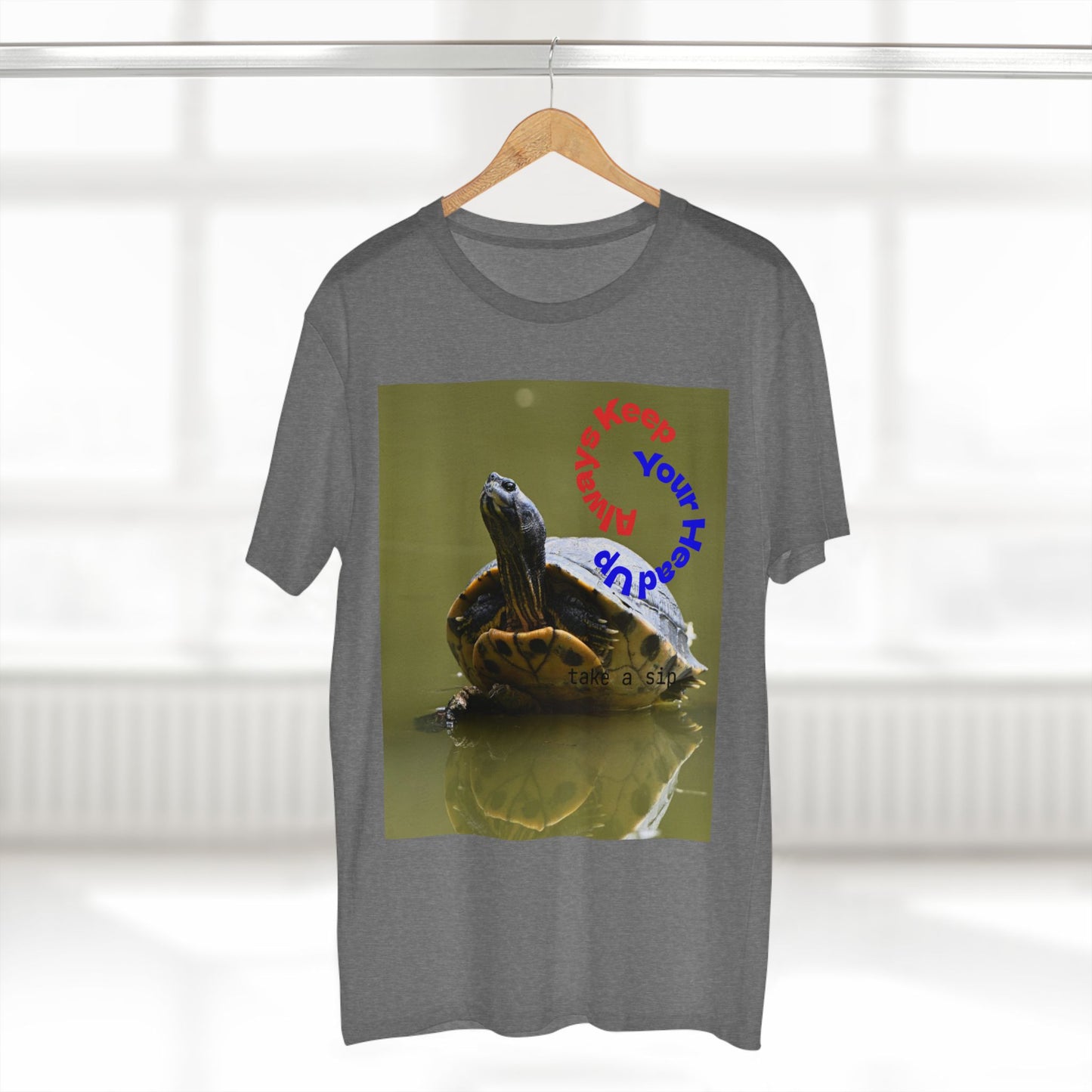 Turtle Photo Tee — 'Hold Your Head Up' Graphic Shirt